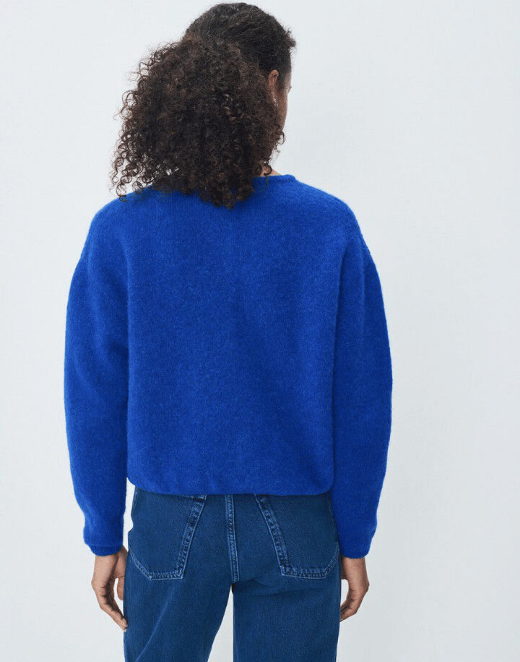 Royal Blue Wool & Alpaca Vitow Cardigan