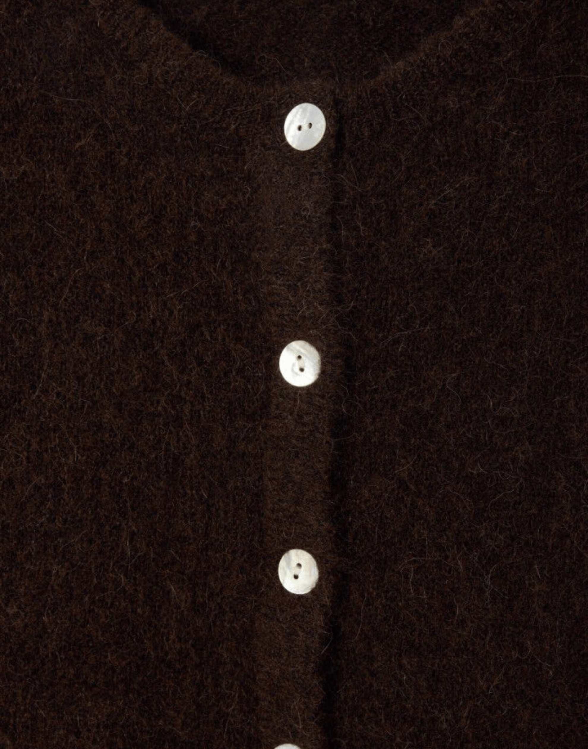 Coffee Brown Wool & Alpaca Vitow Cardigan
