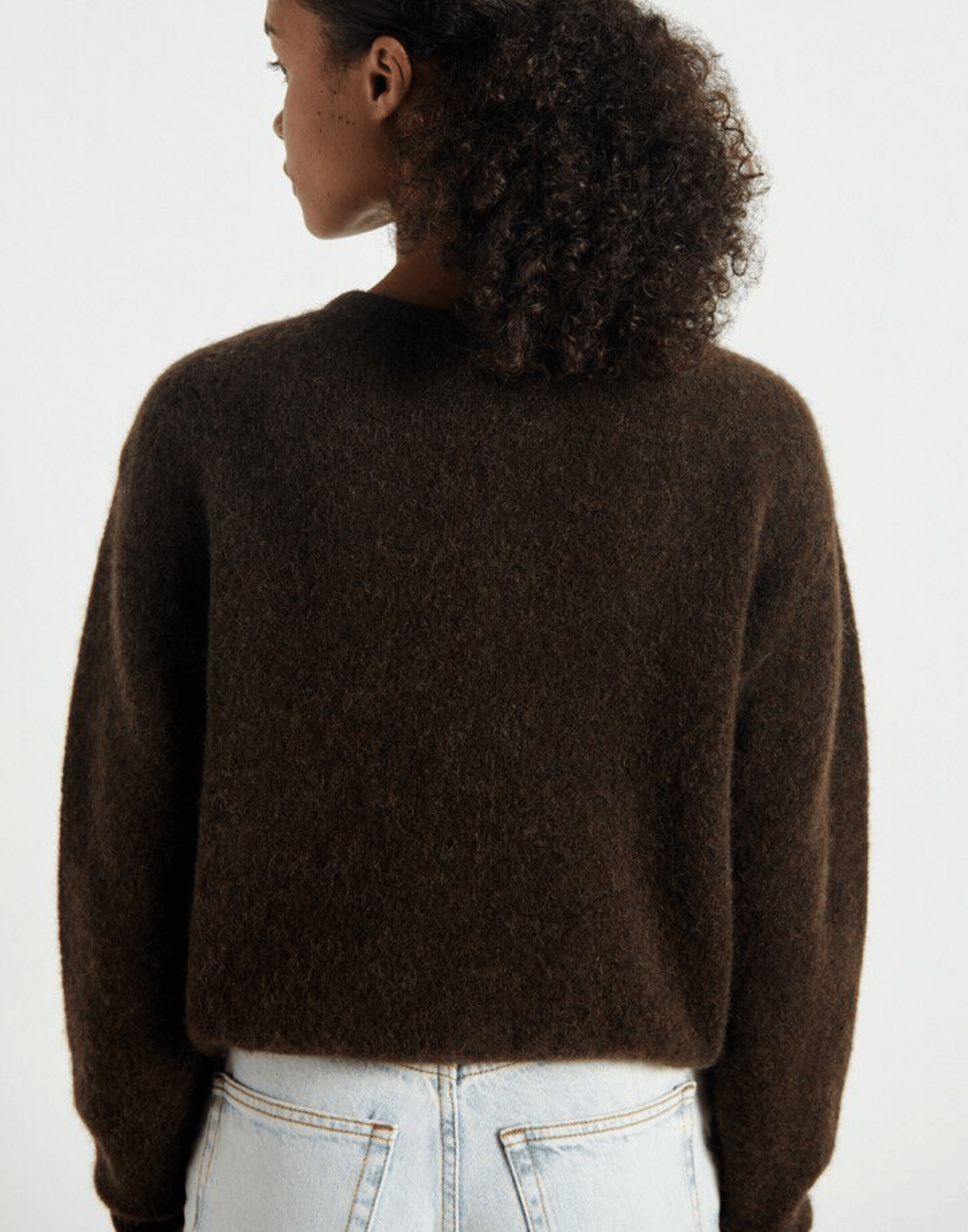 Coffee Brown Wool & Alpaca Vitow Cardigan