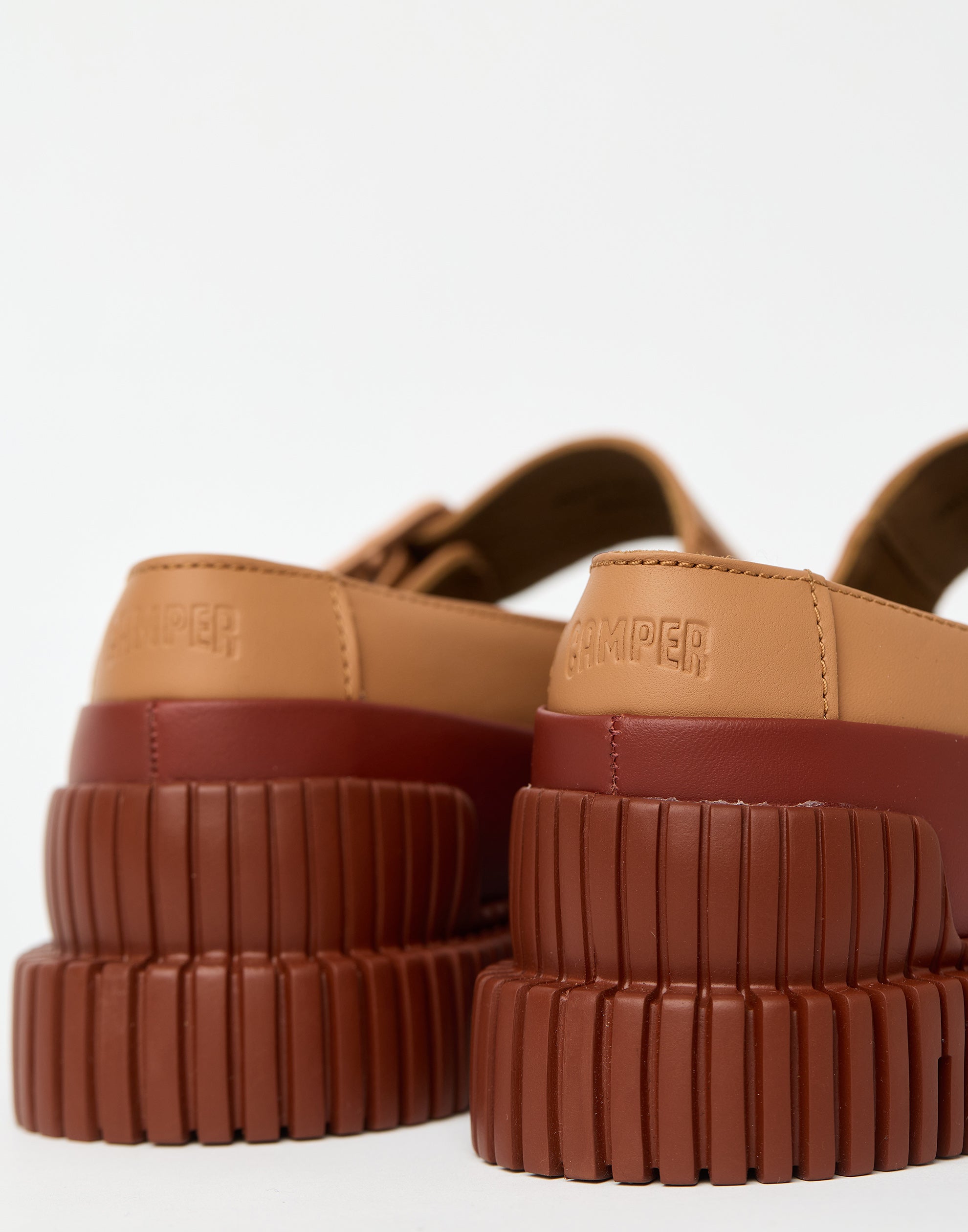 Two Tone Leather Pix Sandals