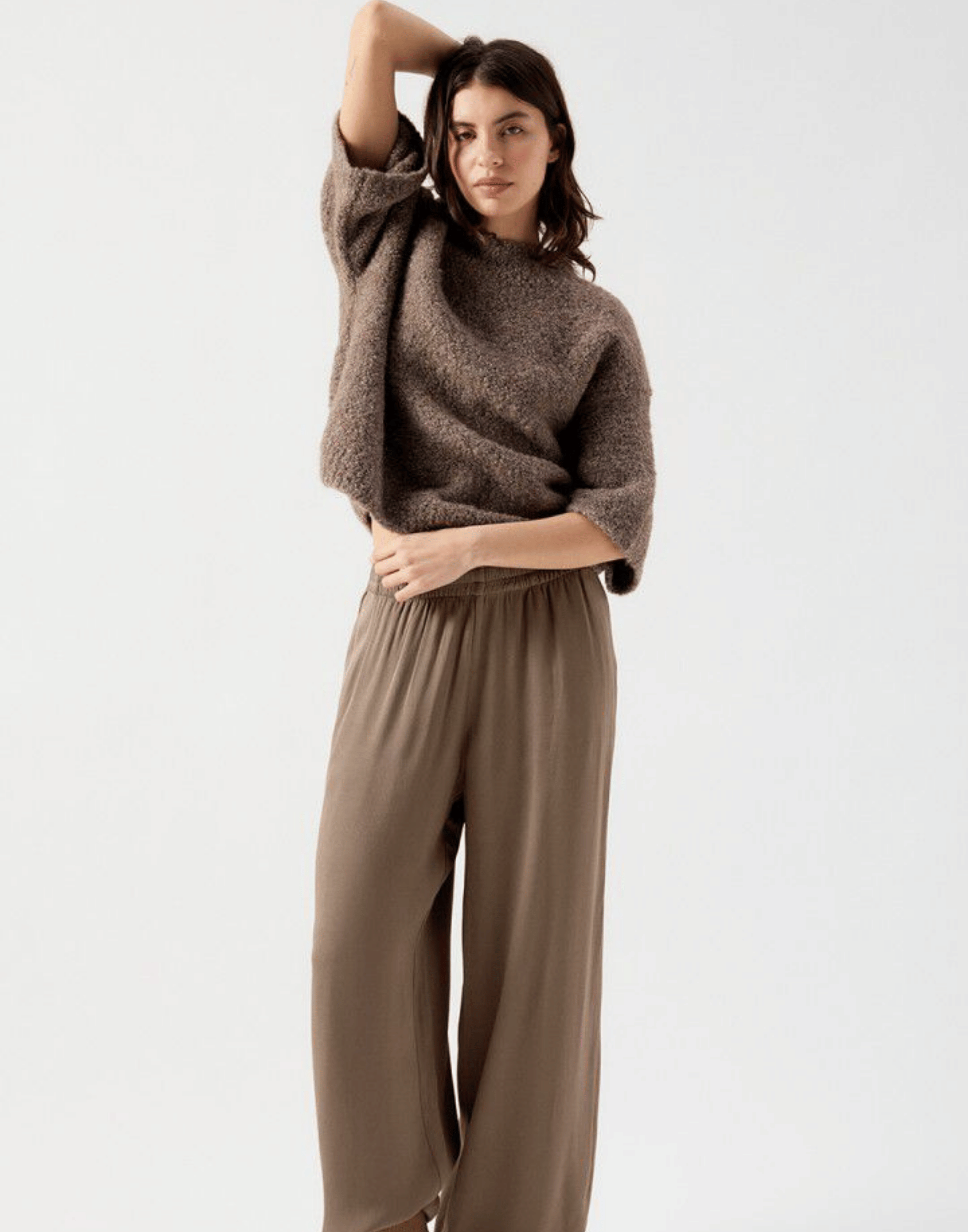 Taupe Wool Blend Zolly Pullover