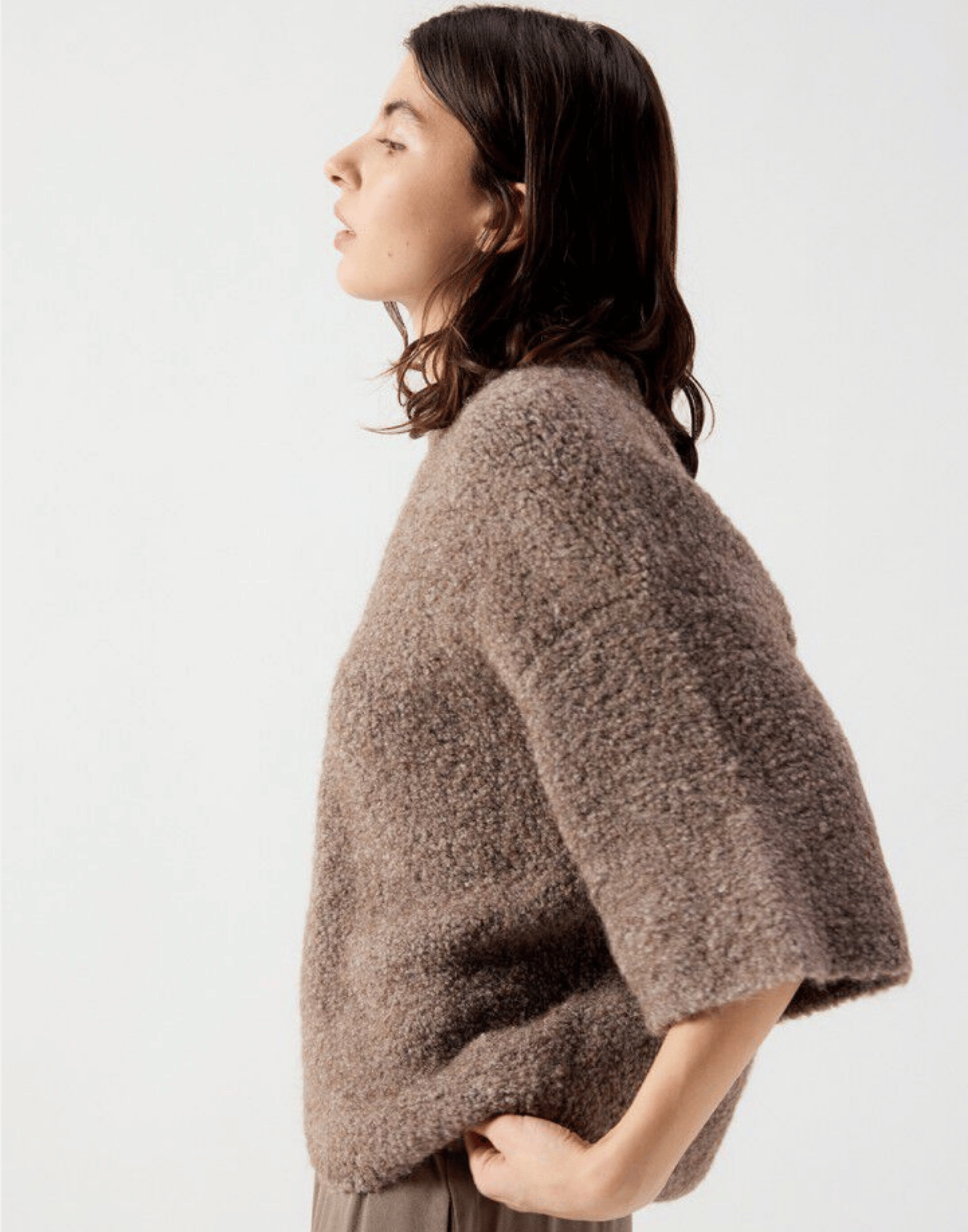 Taupe Wool Blend Zolly Pullover