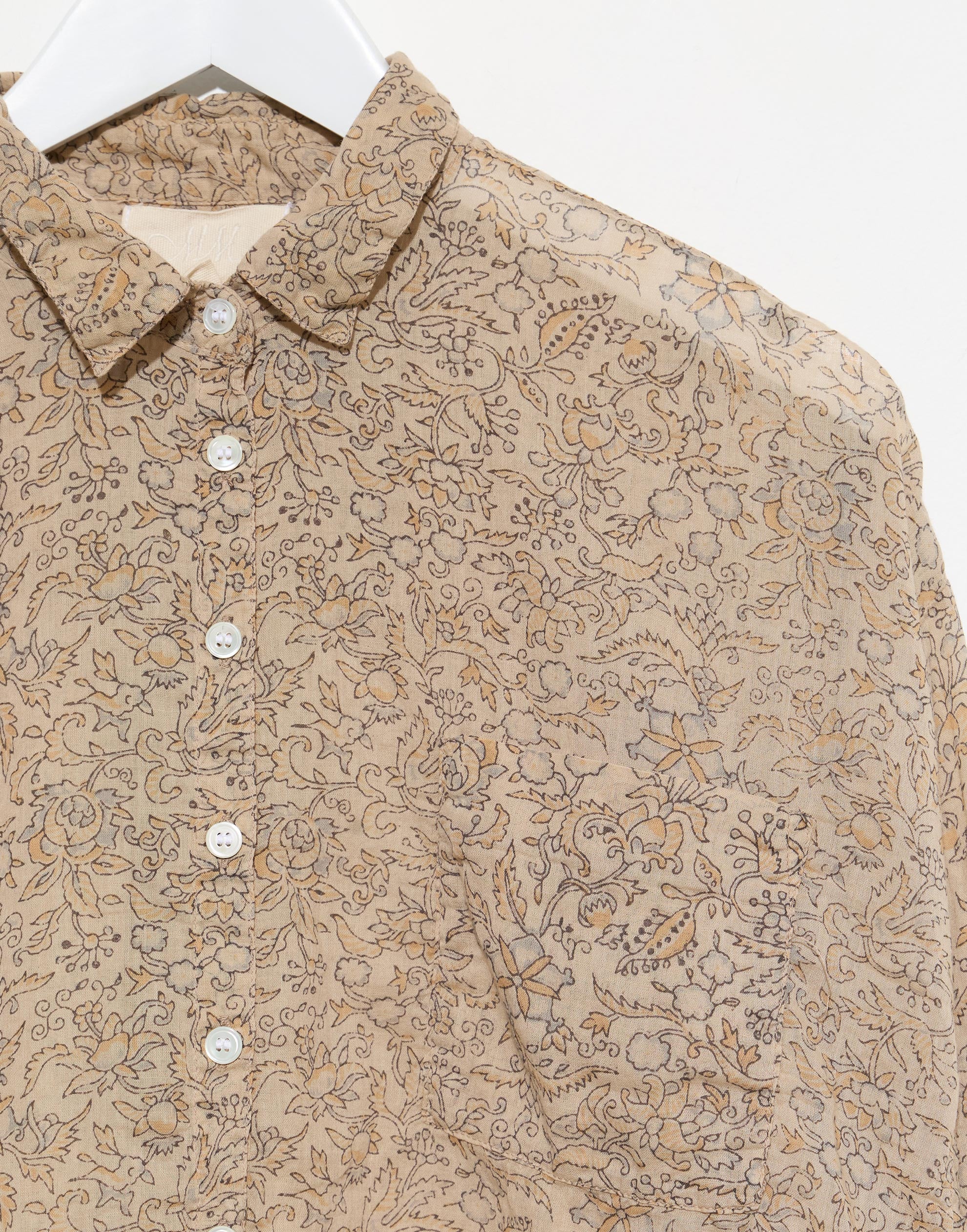 Ginza Print Cotton Voile Indra Shirt