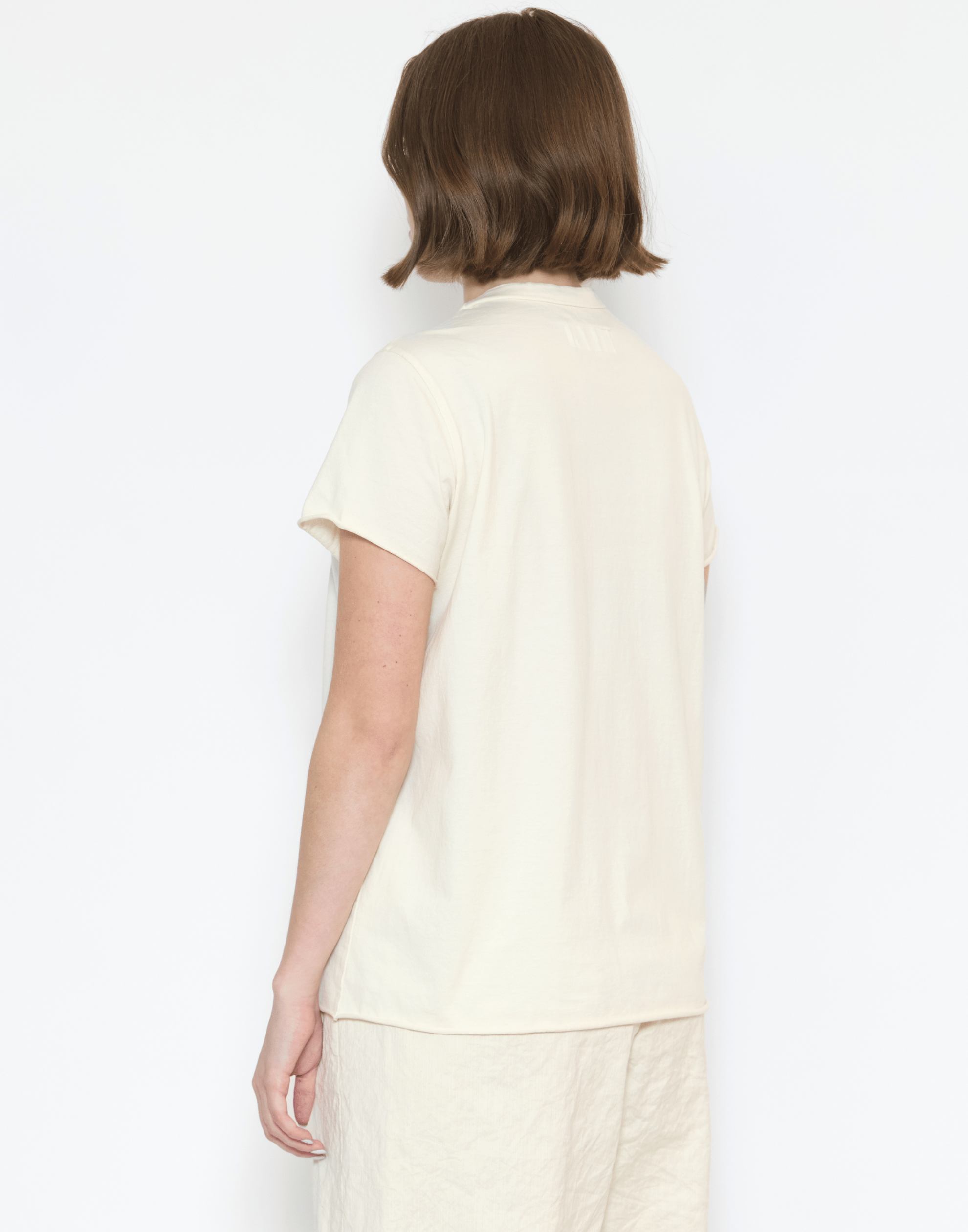 Avorio Cotton Maglia Rico T-Shirt