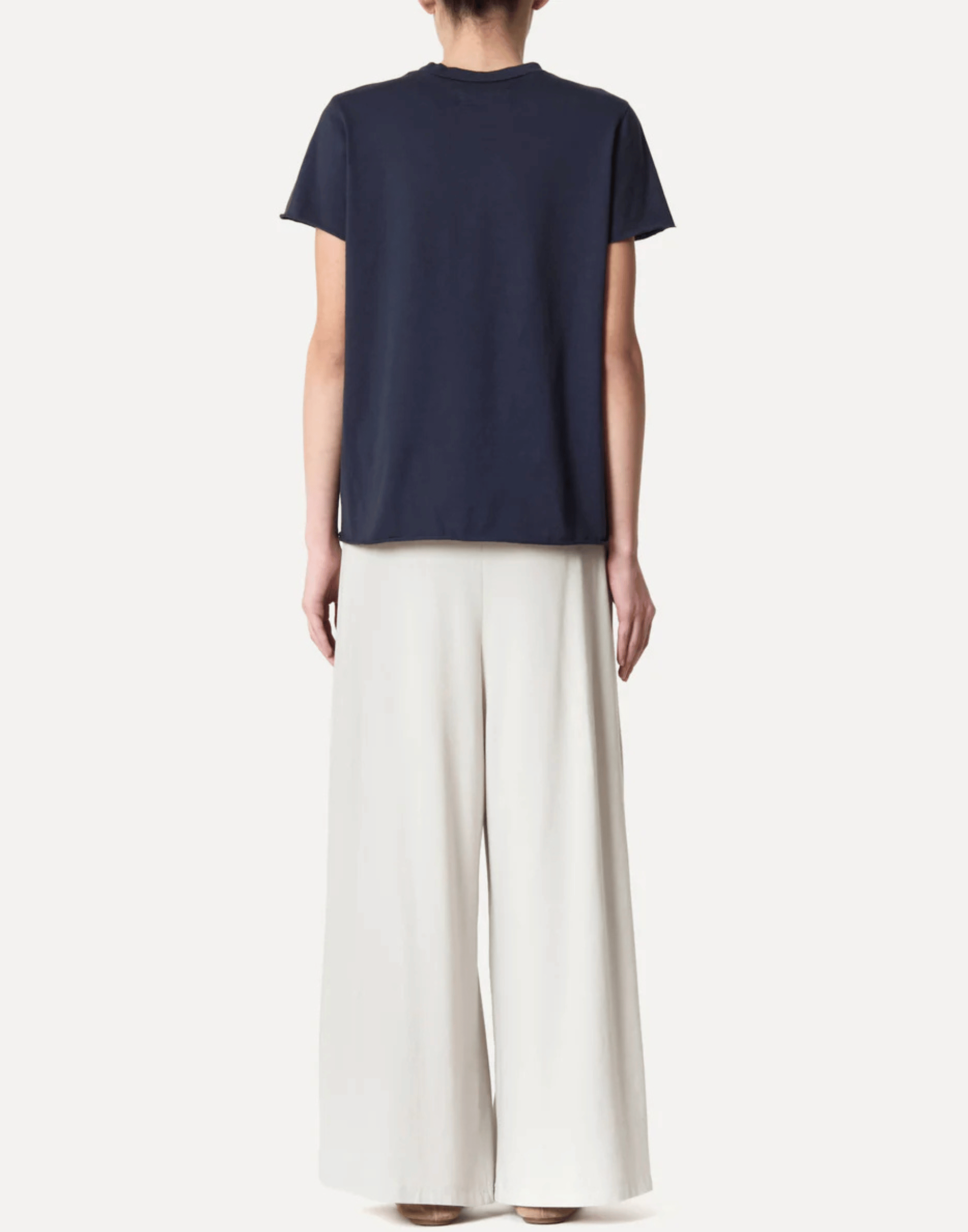 Atlantic Blue Cotton Maglia Rico T-Shirt