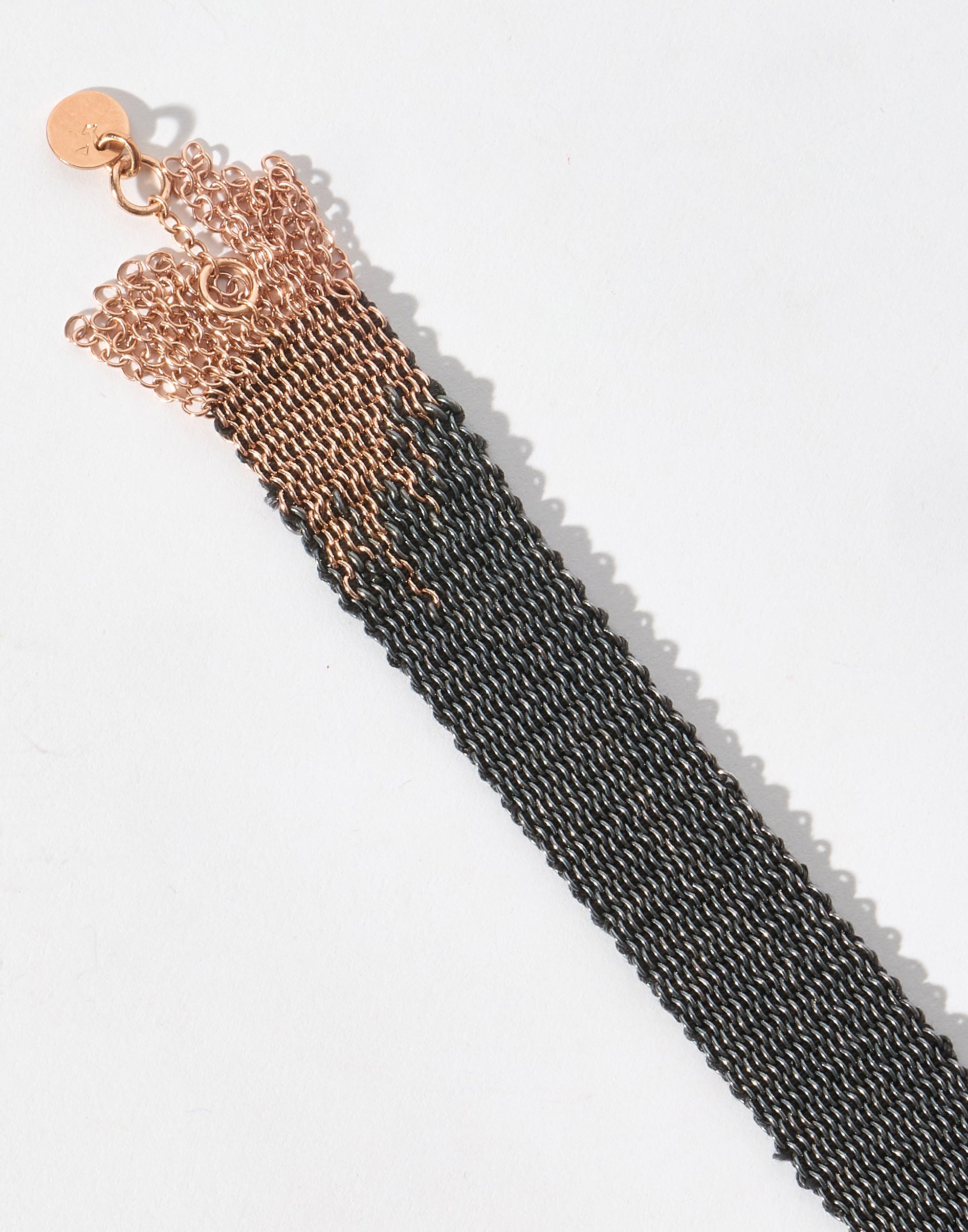 Oxidised Silver & Rose Gold No. 018.16 Bracelet