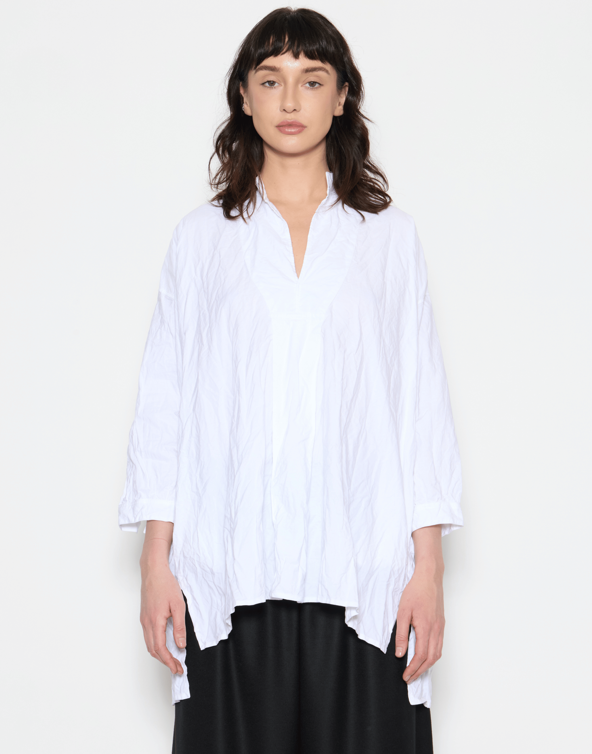 White Cotton Kora Lavato Top