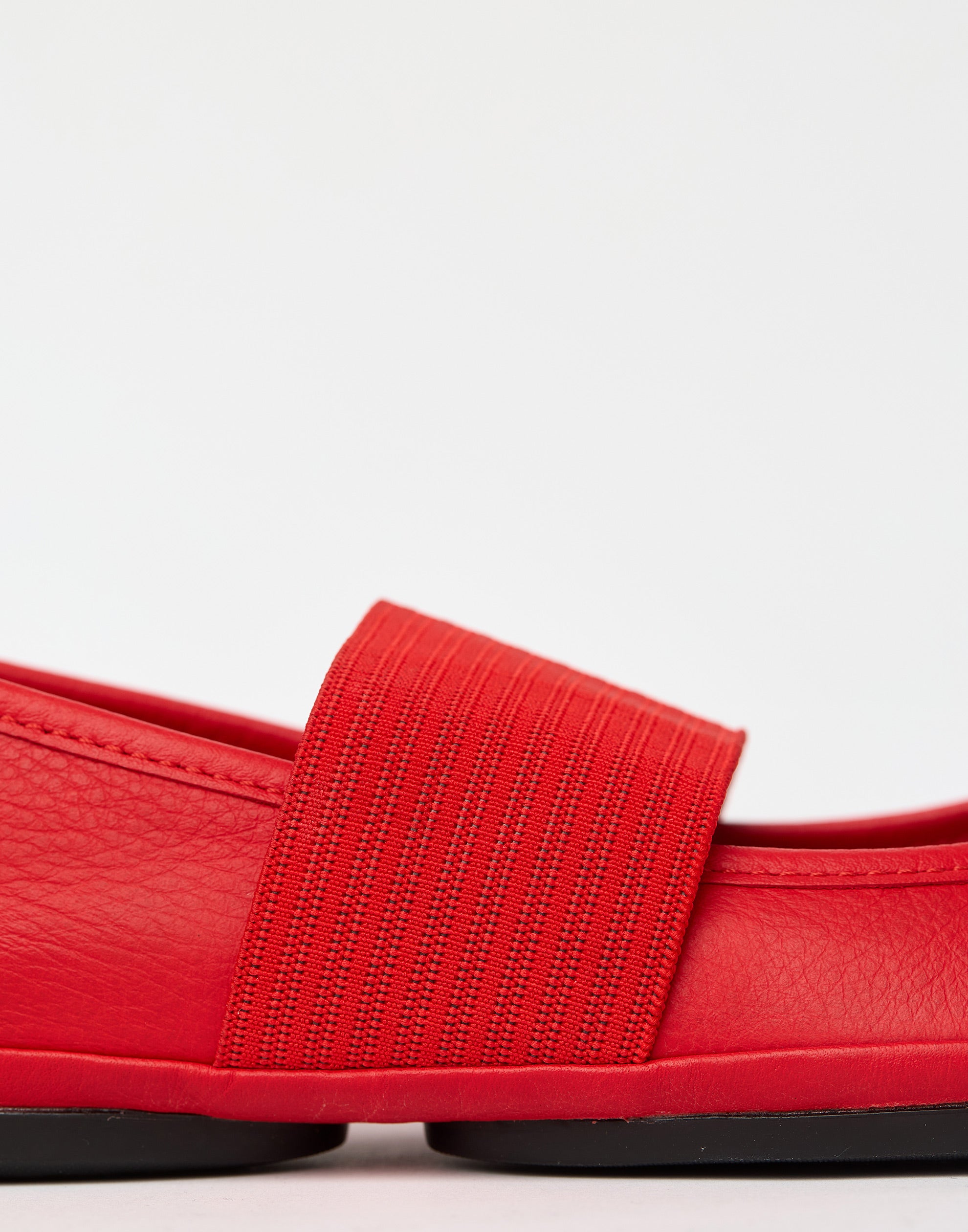 Red Leather Nina Ballerinas