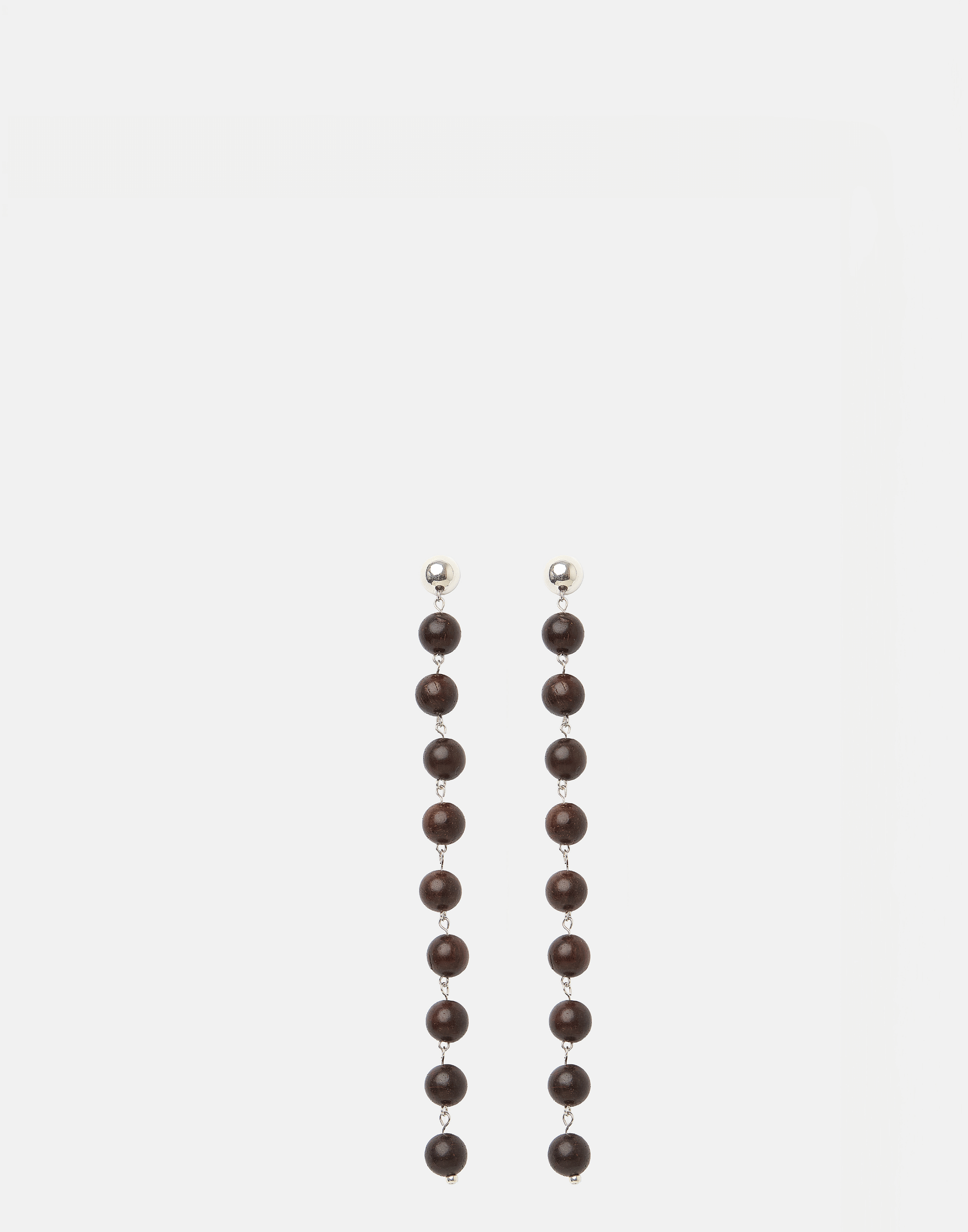 Wood & Silver Edwina Earrings