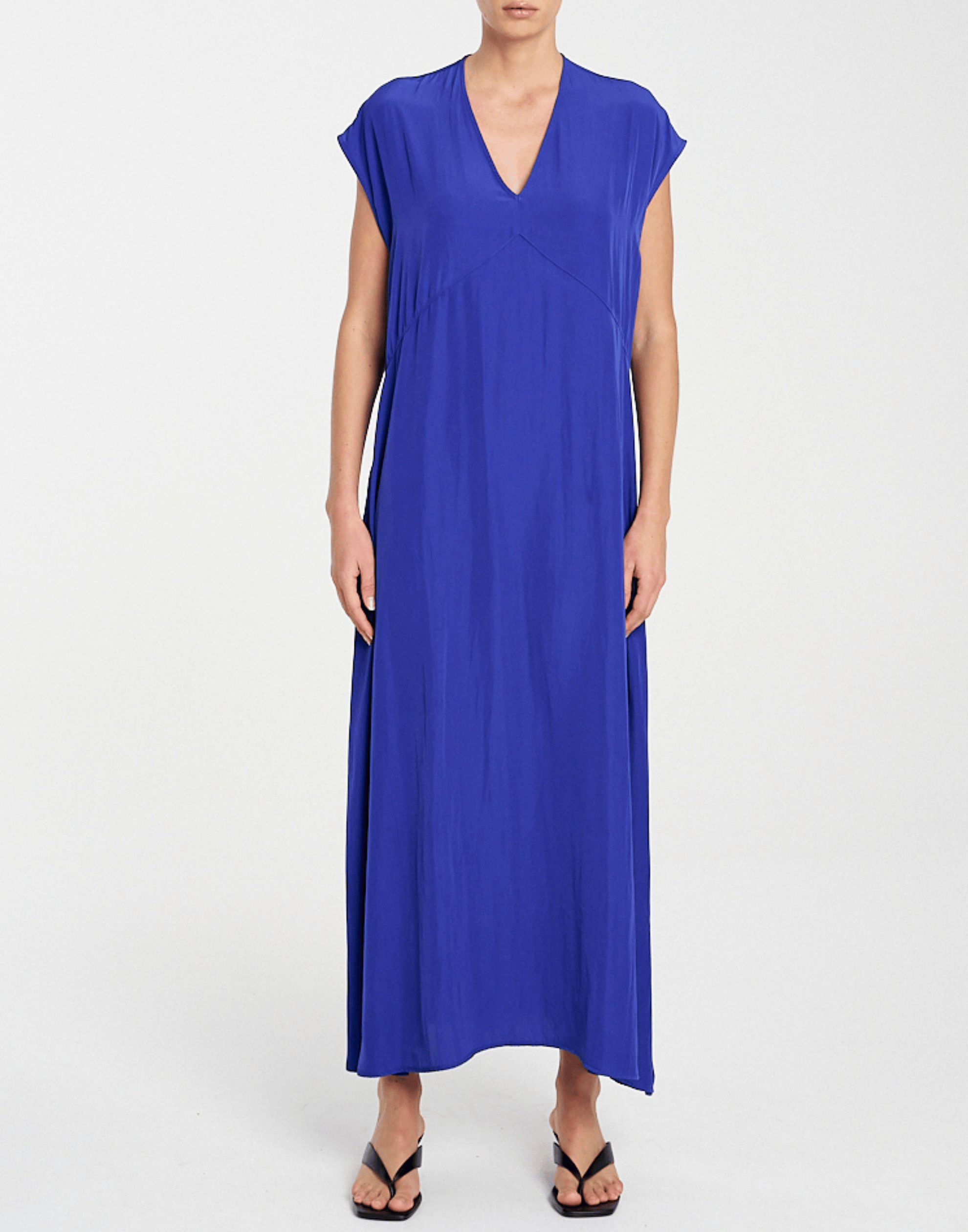 Cobalt Technical Fabric Slide Dress