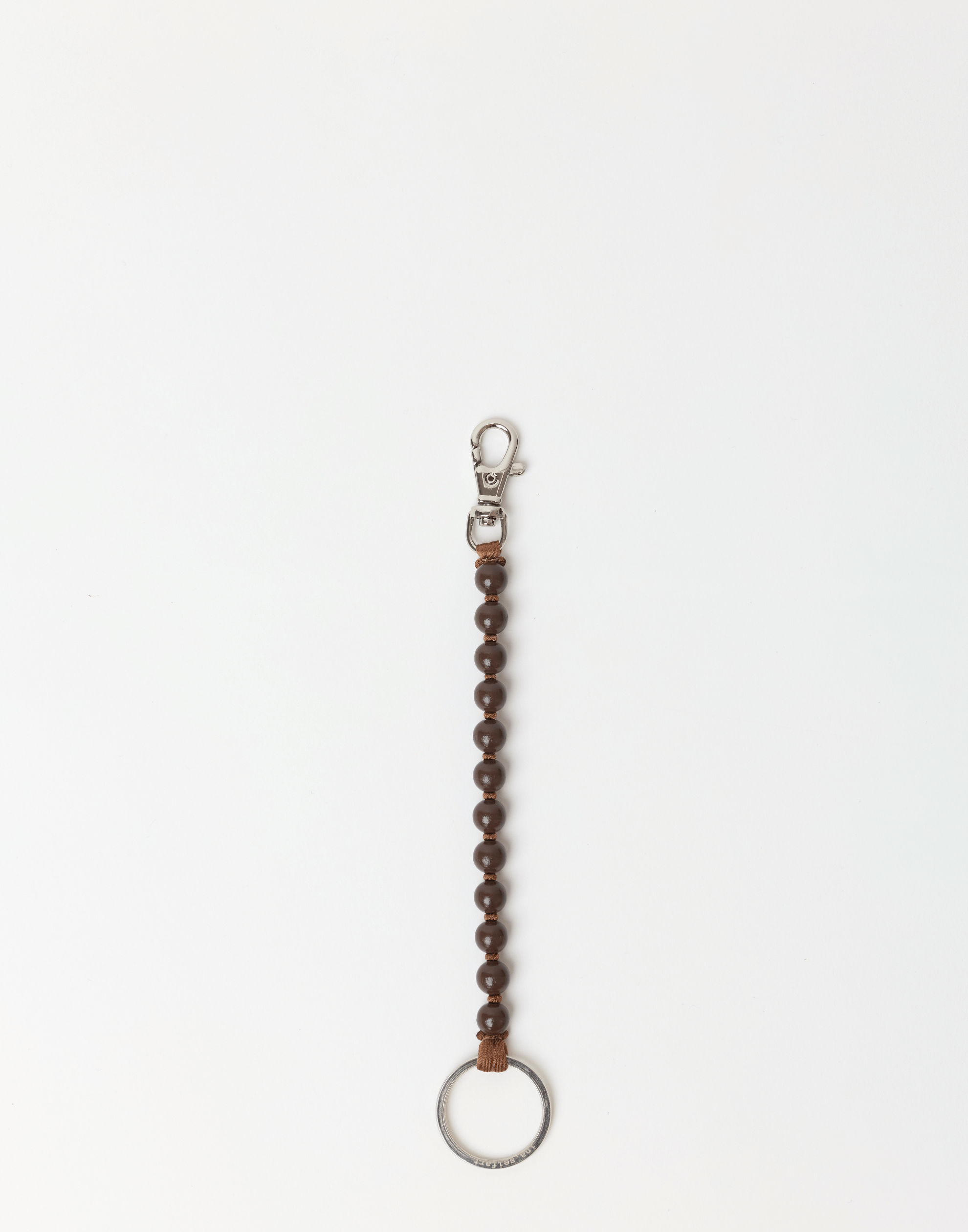 Brown Perlen Short Key Chain
