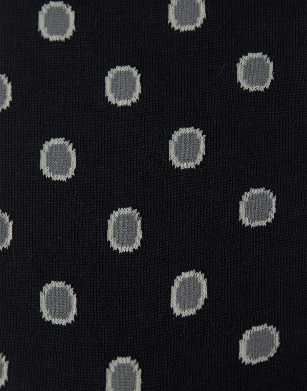 Black Polka Dot AM443 Socks