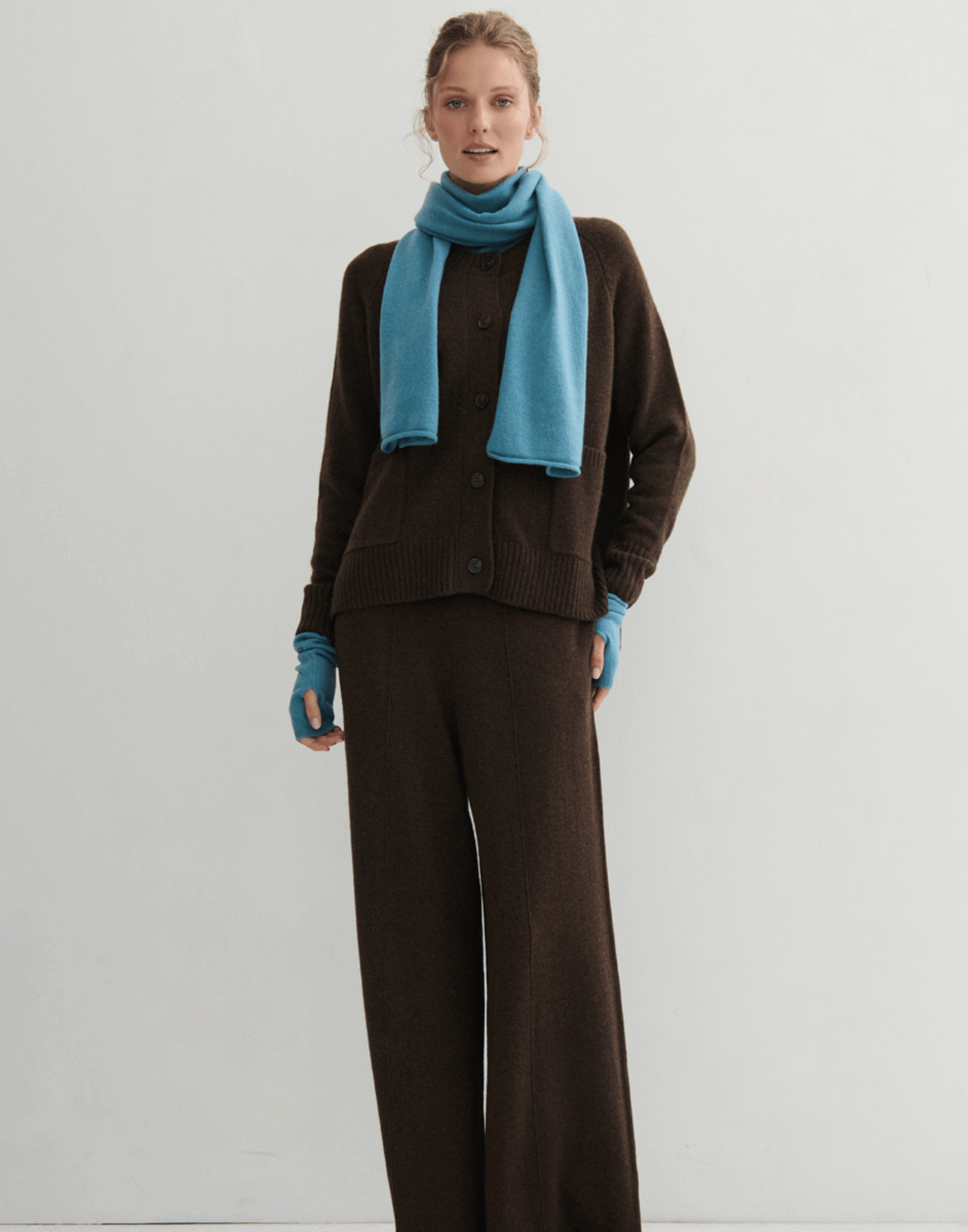 Lake Blue Cashmere Everyday Scarf