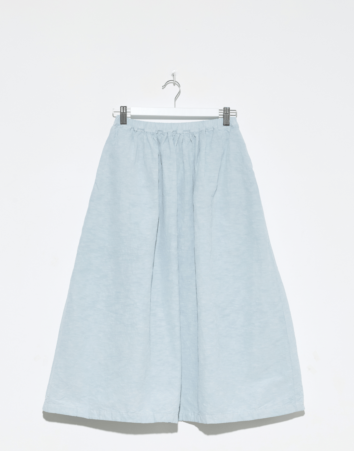 Moonish Blue Linen Viscose Chaka Skirt