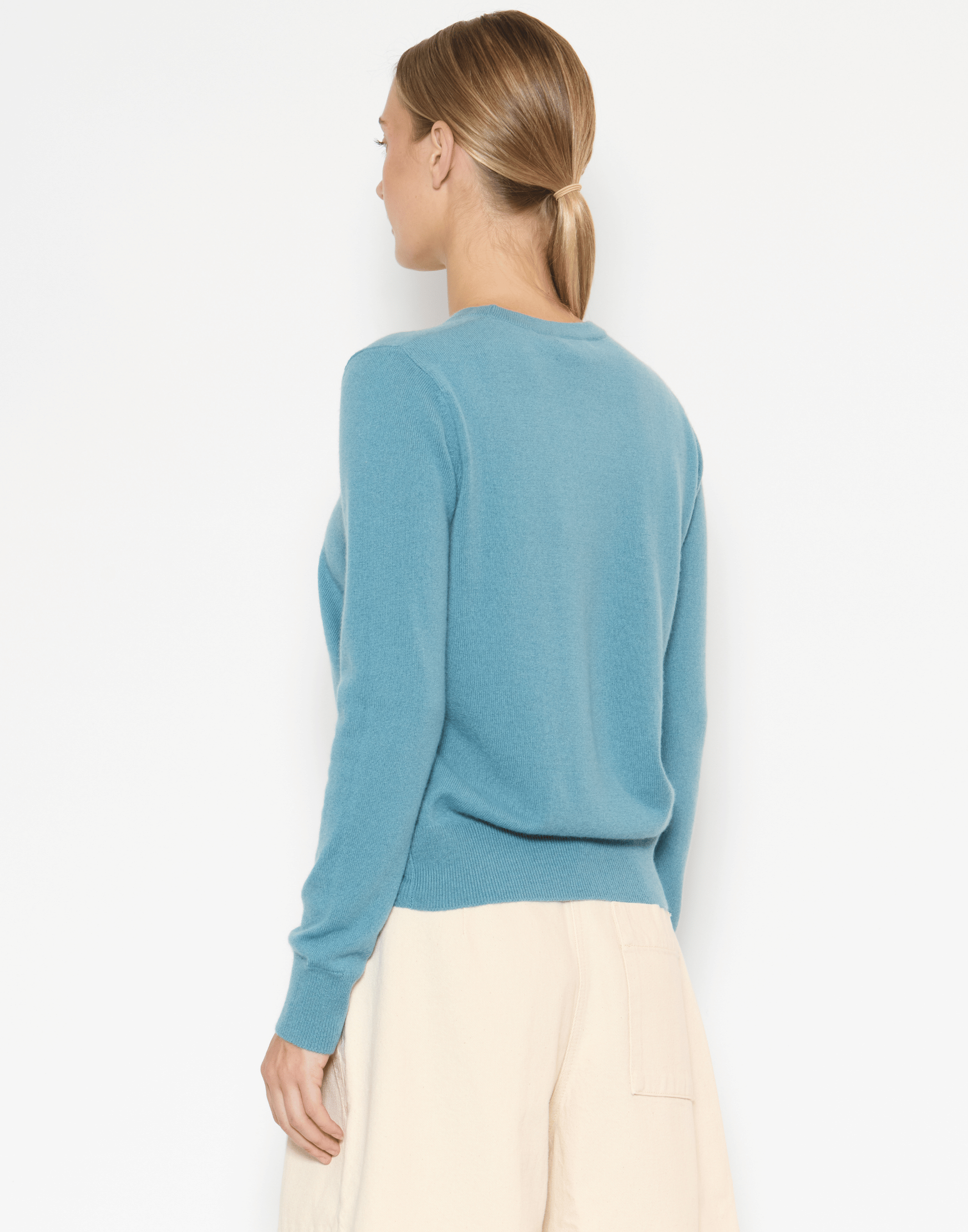 Lake Blue Cashmere Essential Pullover
