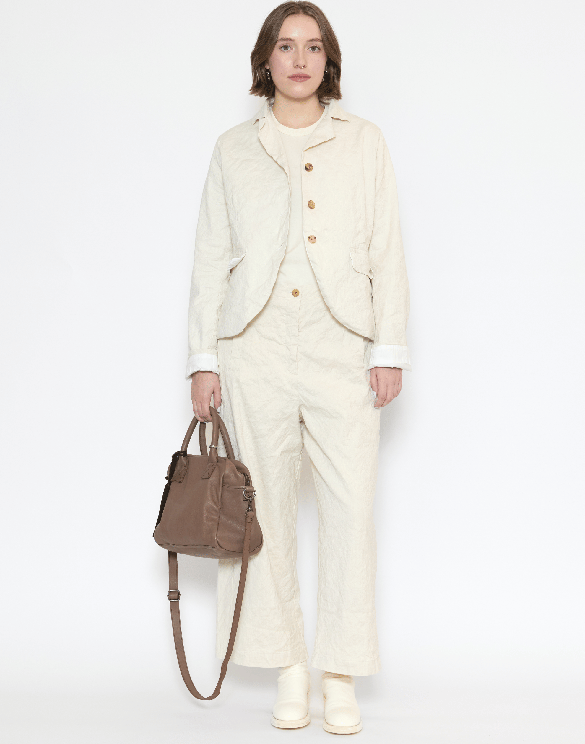 Avorio Cotton Maglia Rico T-Shirt