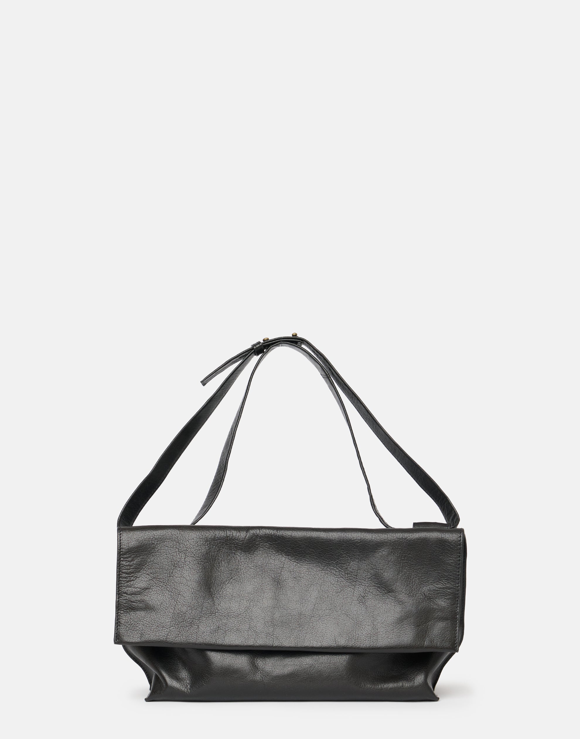 Black Leather C Bag