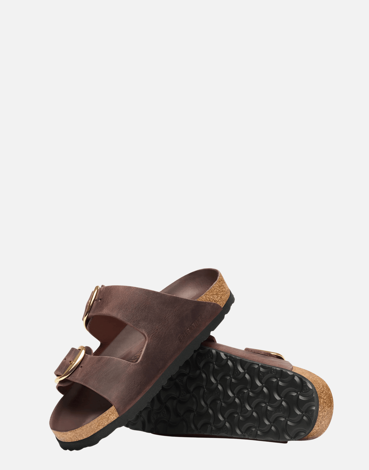 Regular Habana Oiled Leather Big Buckle Arizona Sandals