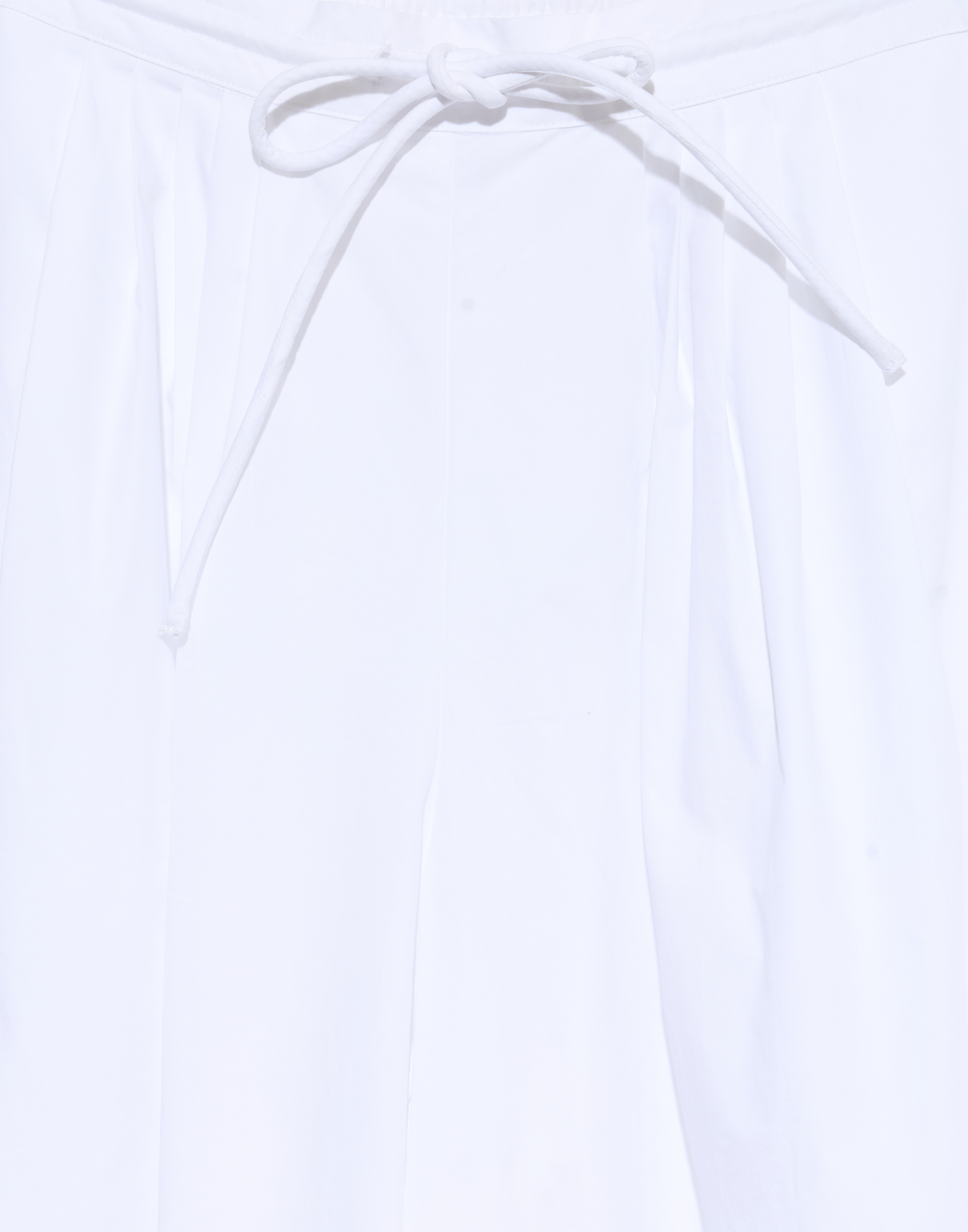 White Cotton Poplin Pamela Pants