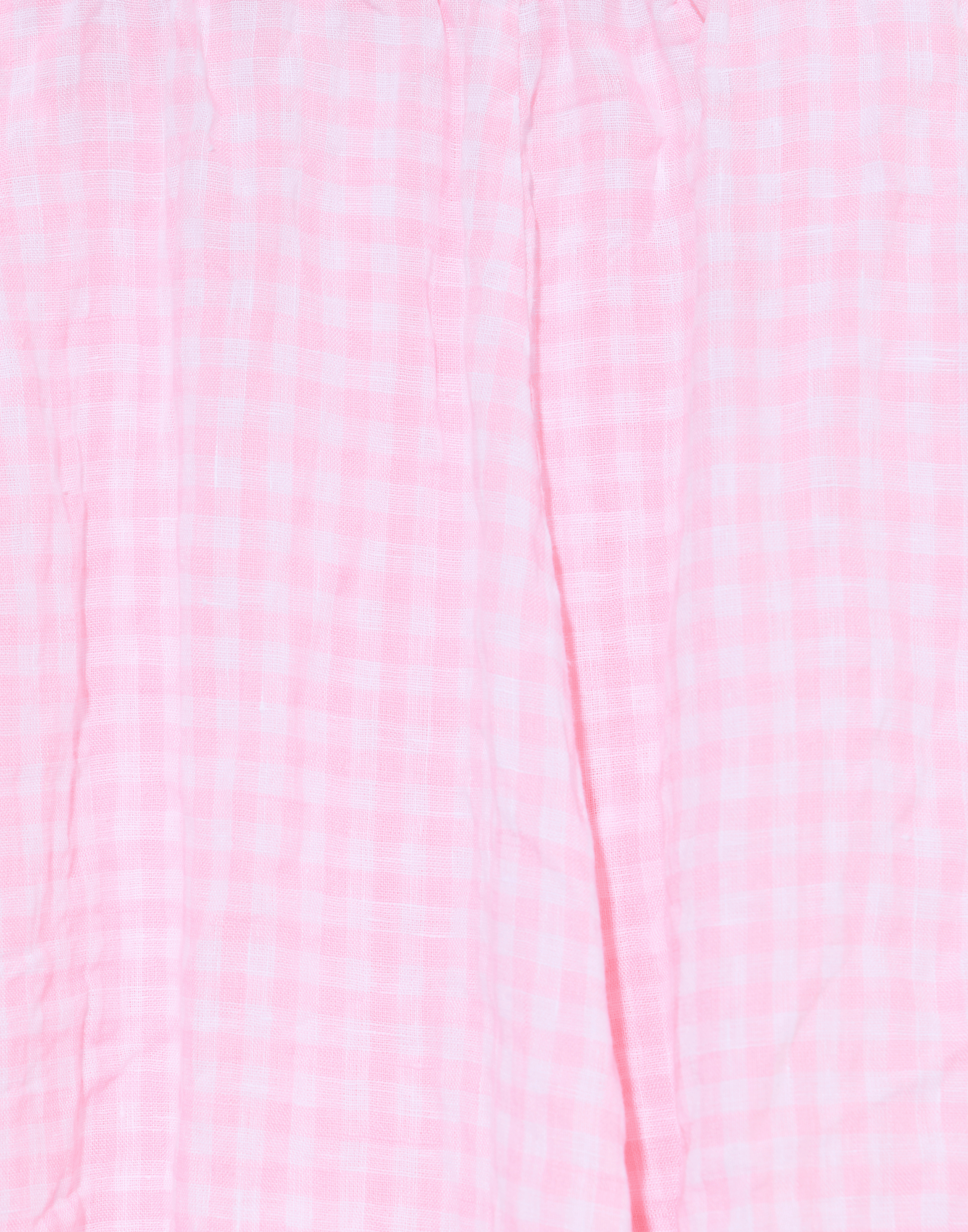 Pink Check Linen Carla Skirt
