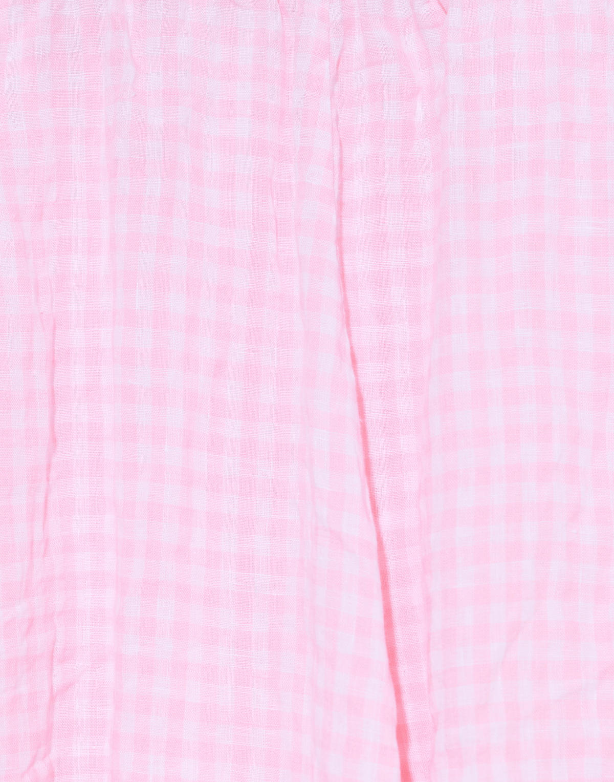 Pink Check Linen Carla Skirt