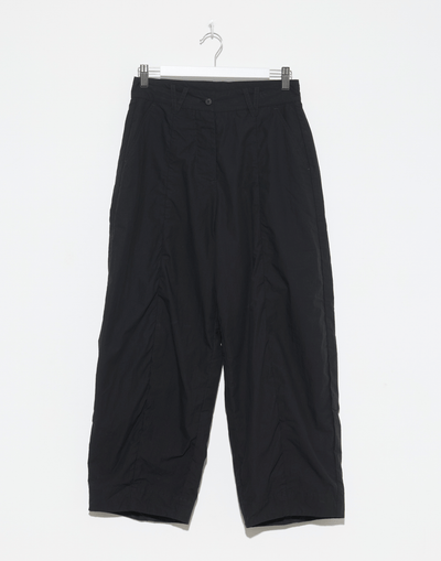 Black Cotton Sandra Pants