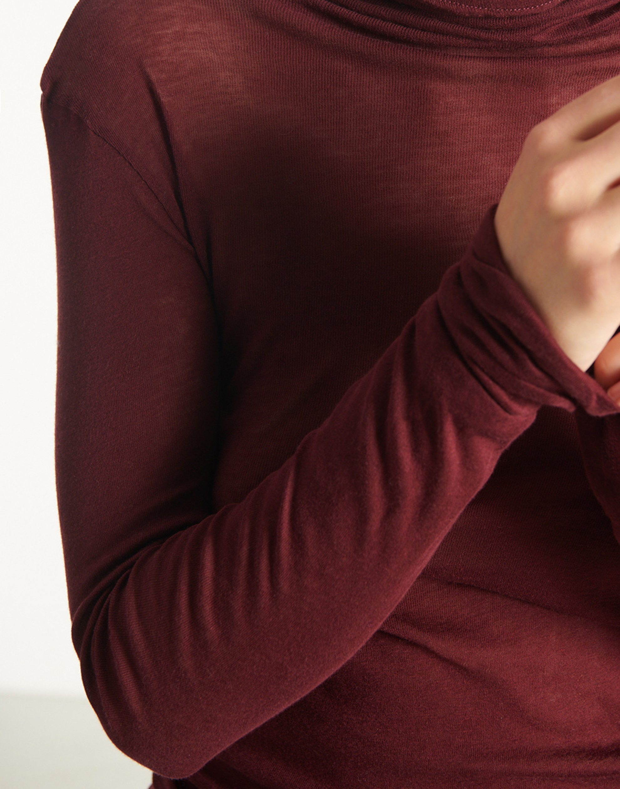 Vintage Grape Supima Cotton Long Sleeve Top