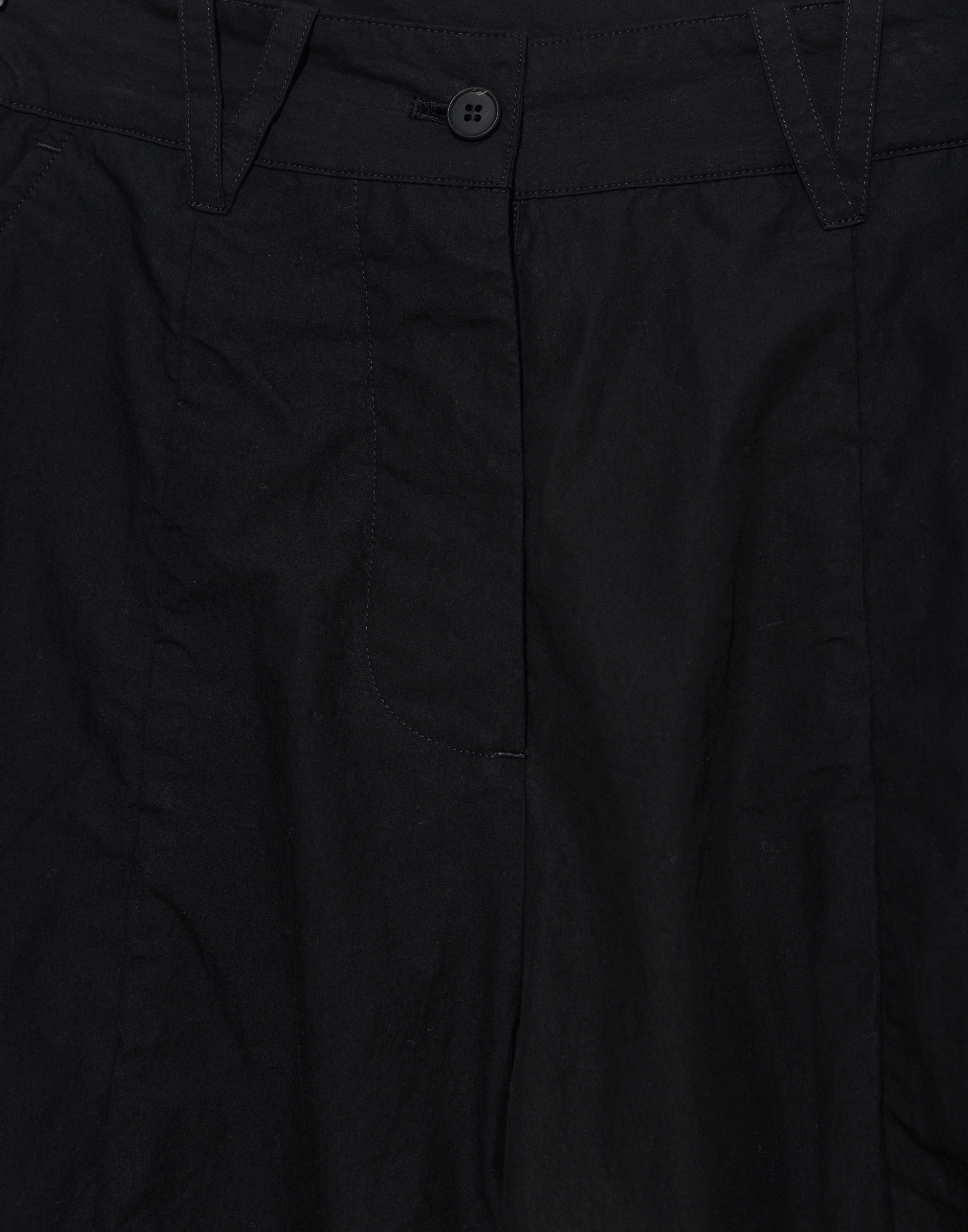 Black Cotton Sandra Pants