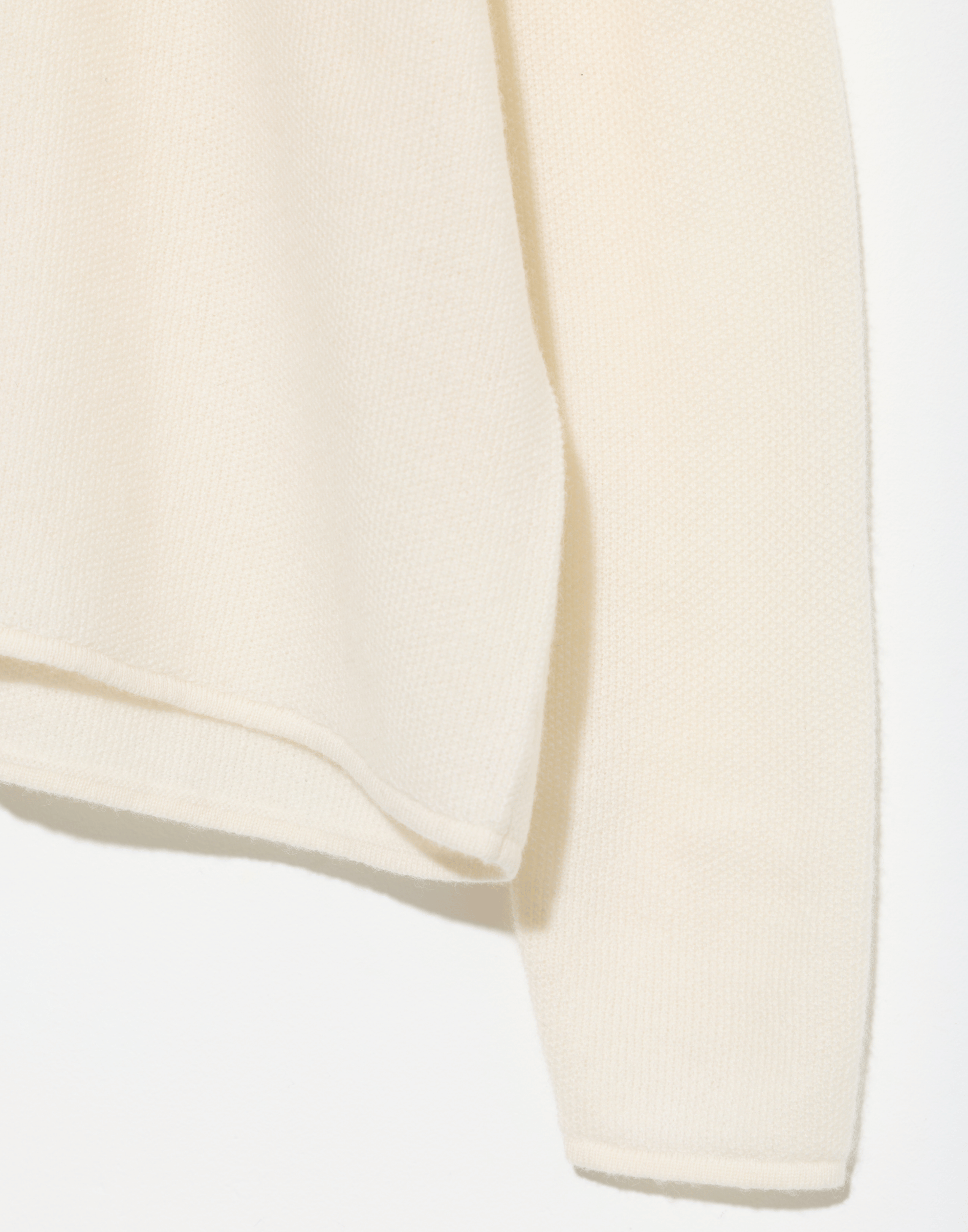 Ivory Cashmere Bagi Pullover