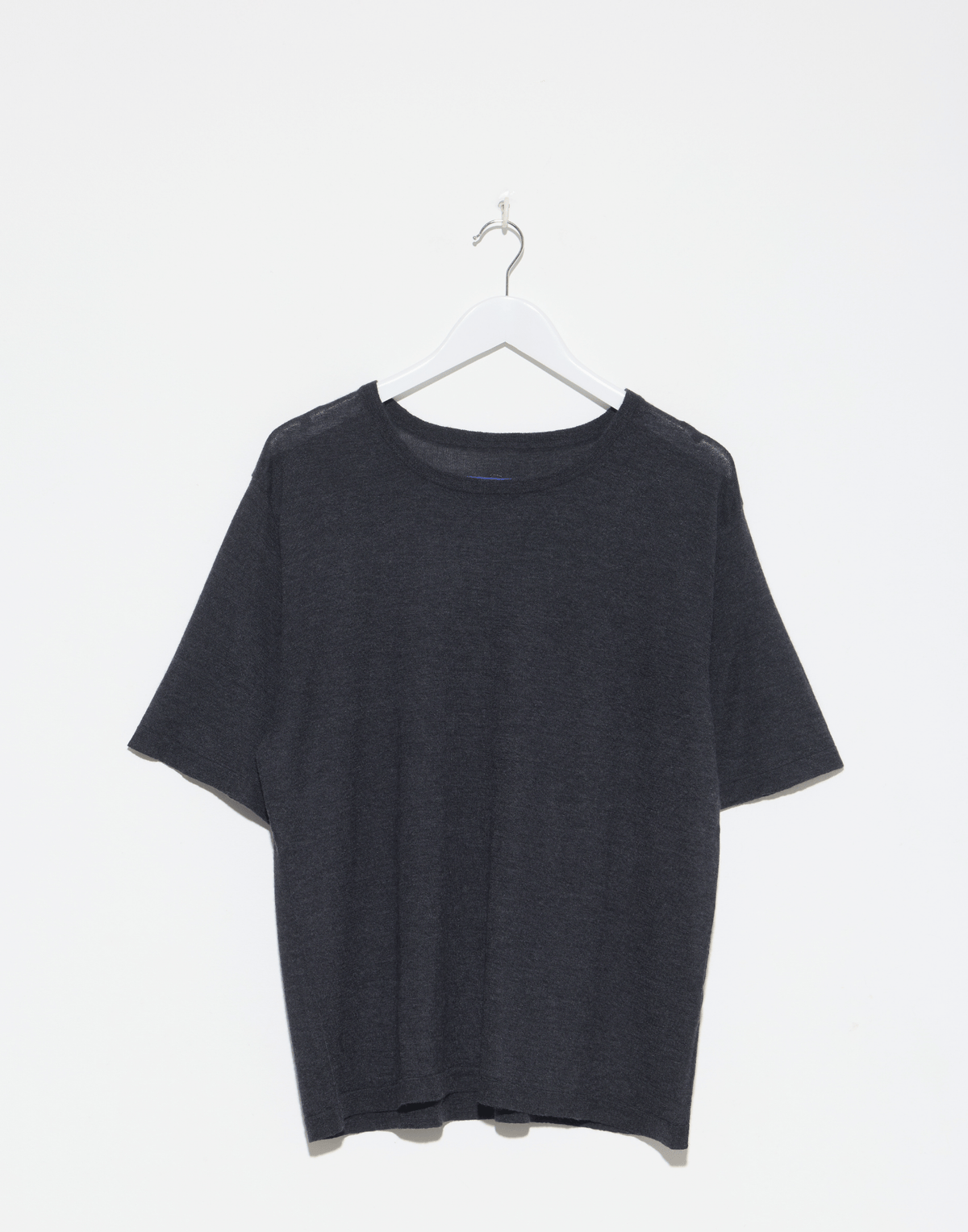 Graphite Cashmere & Silk Sen Knitted T-Shirt