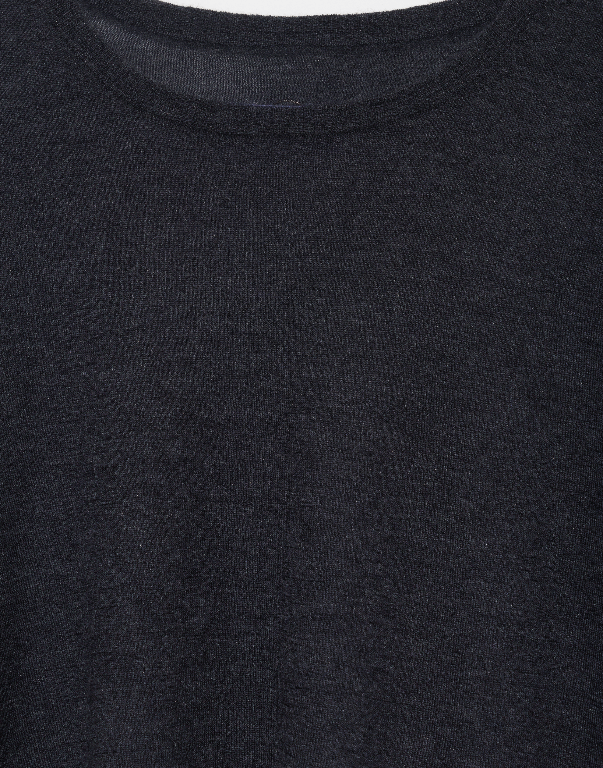 Graphite Cashmere & Silk Sen Knitted T-Shirt