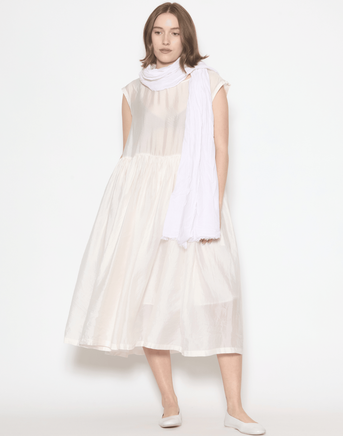 Blush Pink Silk Shylk Tank Dress