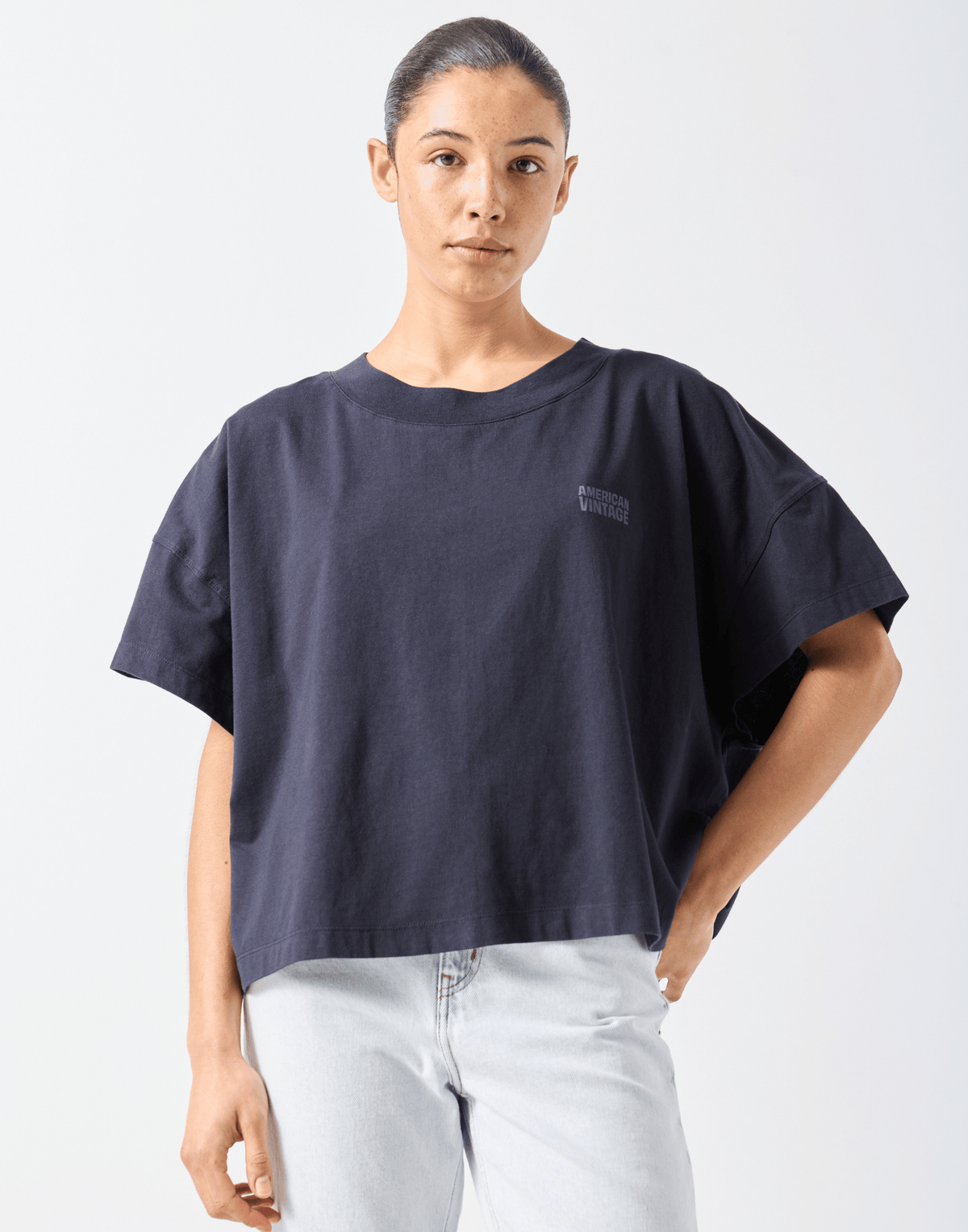 Black Cotton Gixy Logo T-Shirt