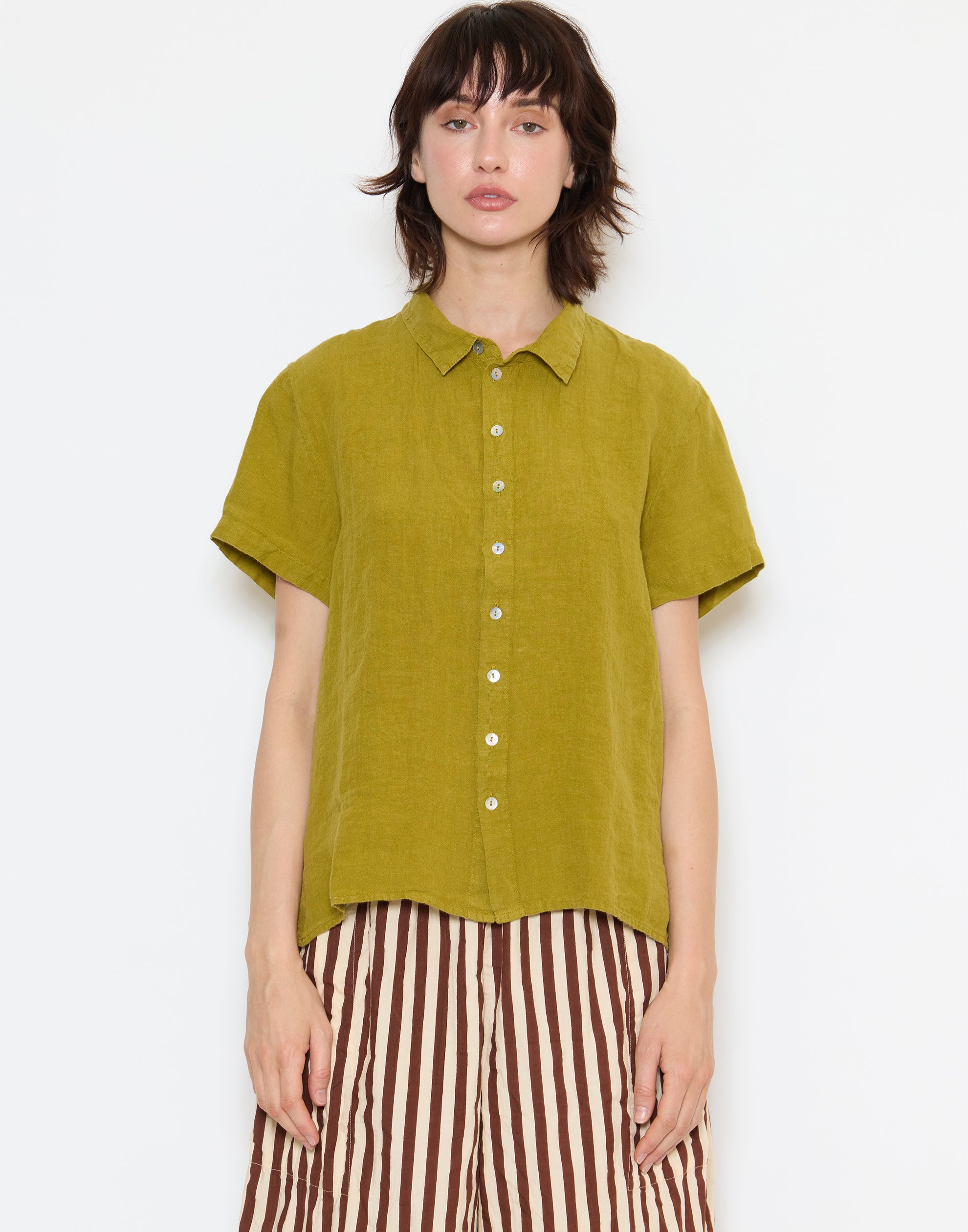 Chartreuse Light Linen Cliff Shirt