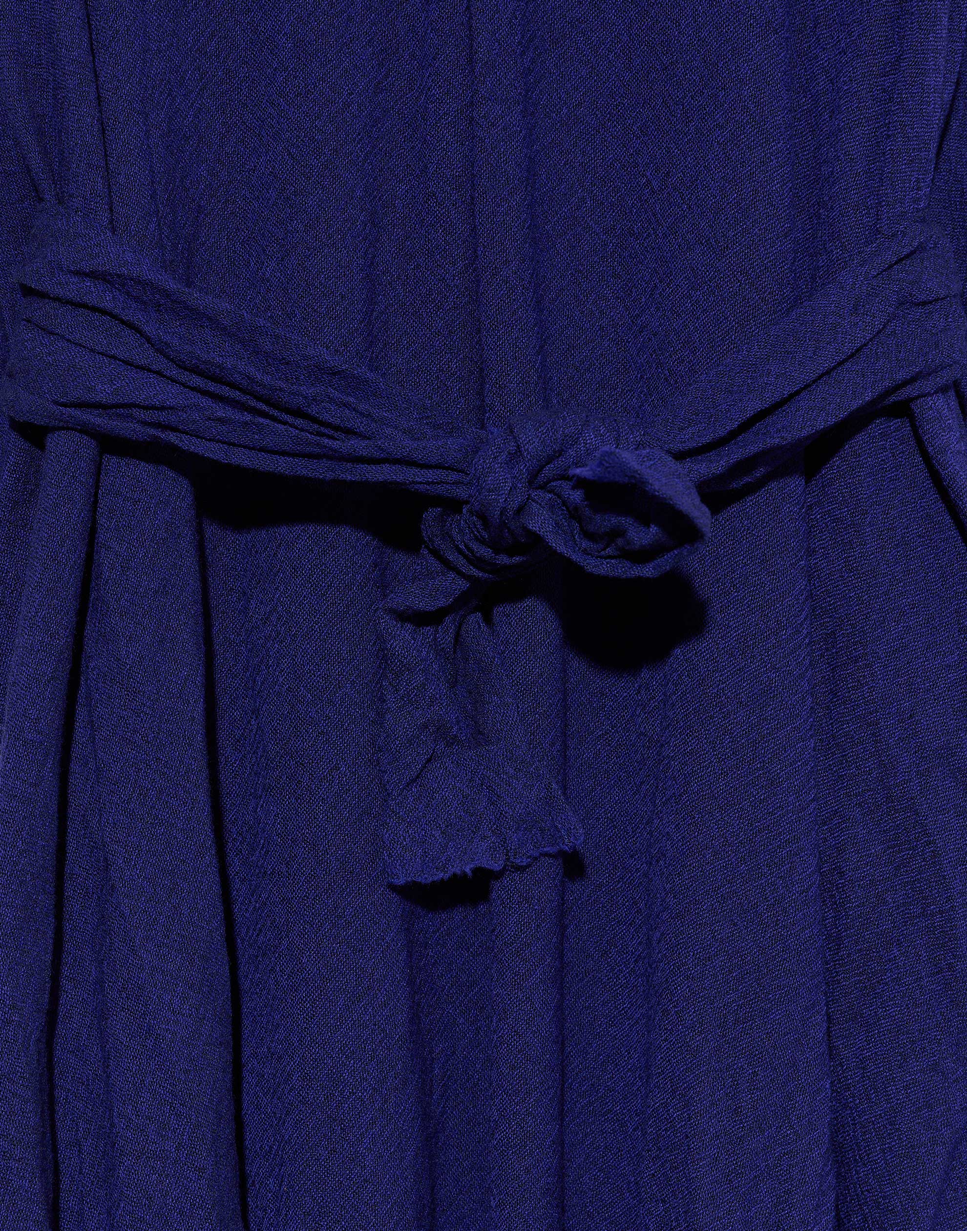 Royal Blue Wool Bianco Lavato Dress