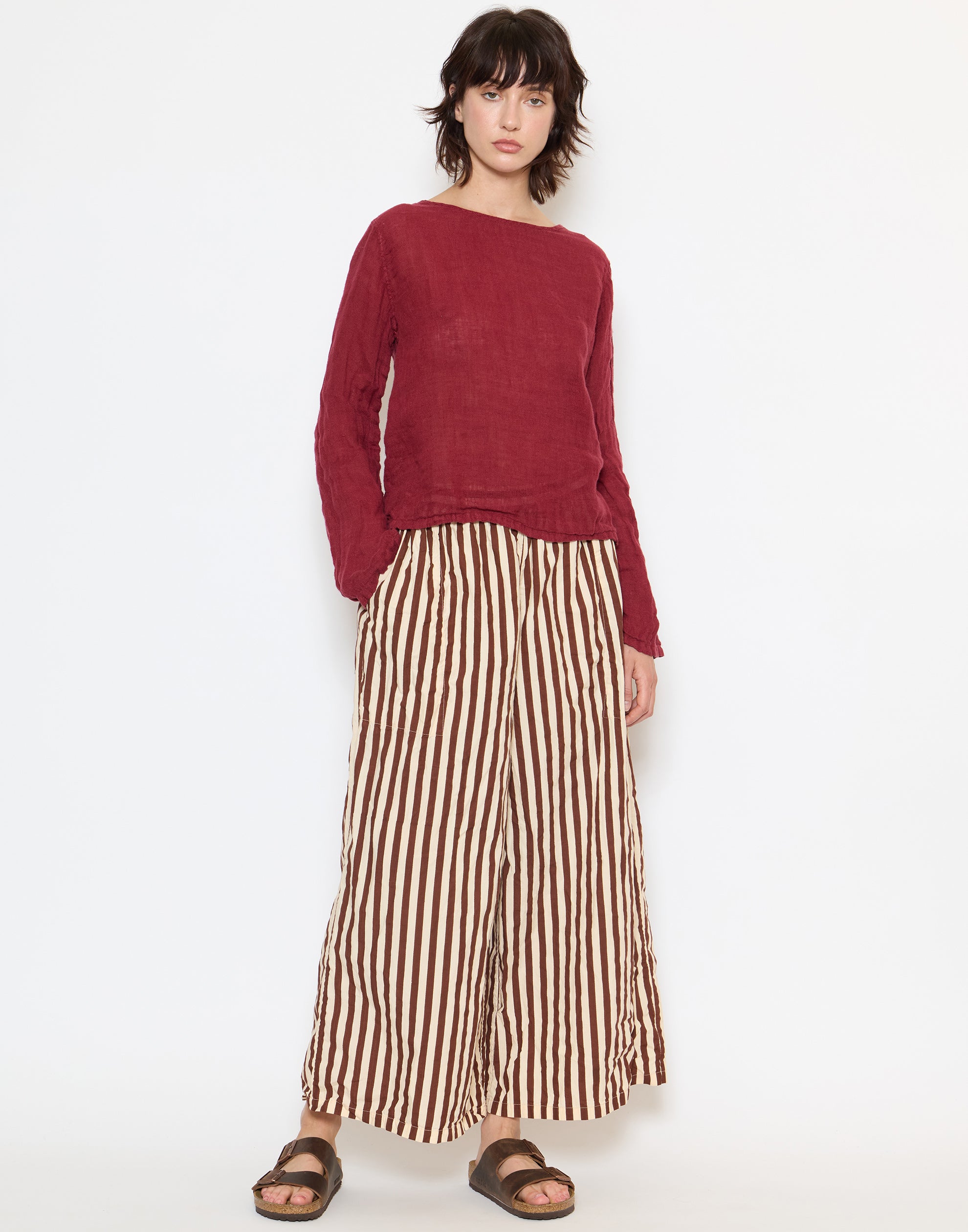 Coco Stripe Cotton Chisato Pants