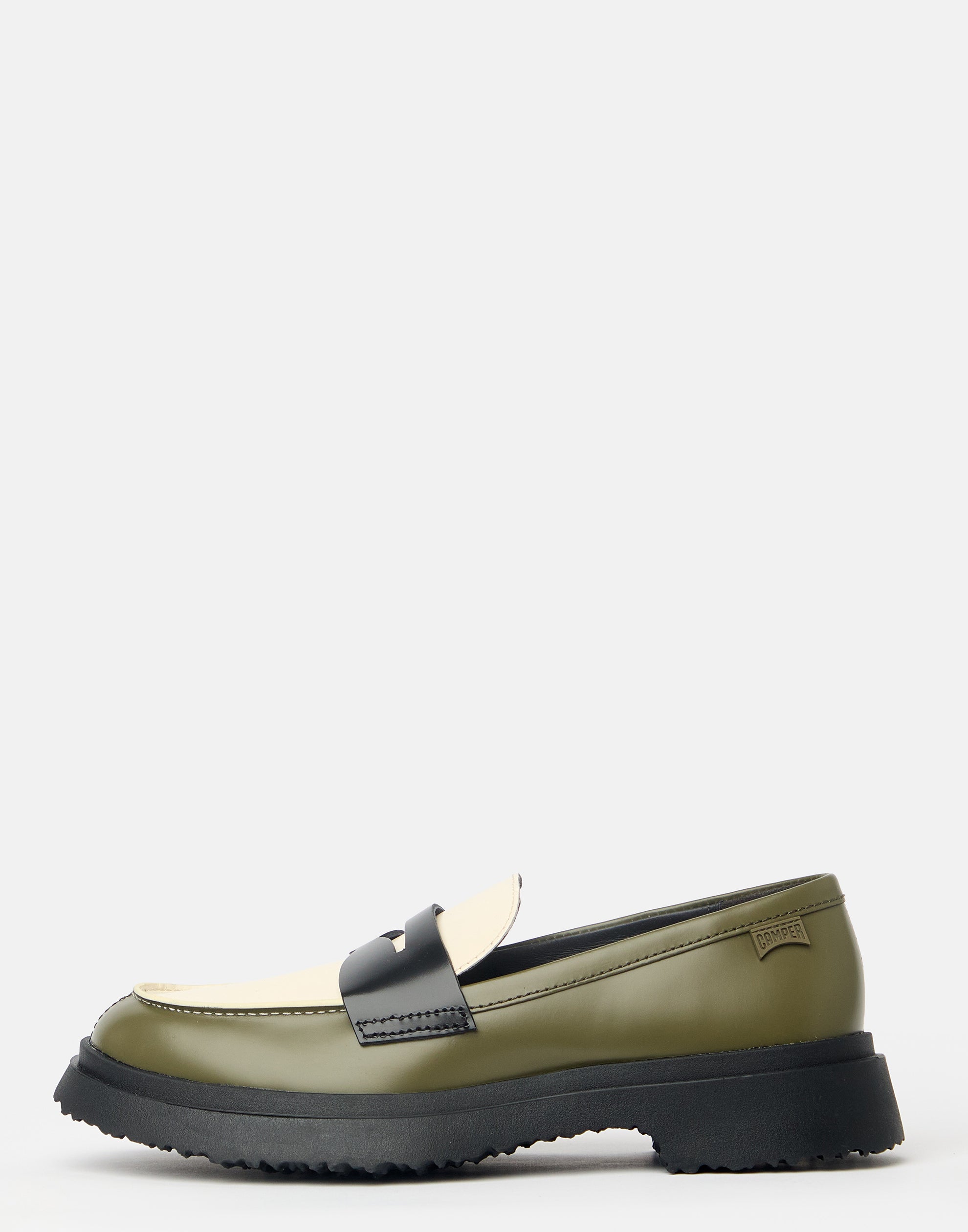 Multicolour Leather Twins Loafers