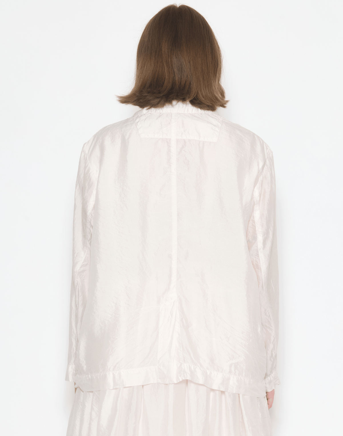 Blush Pink Silk Shylk Oversized Jacket