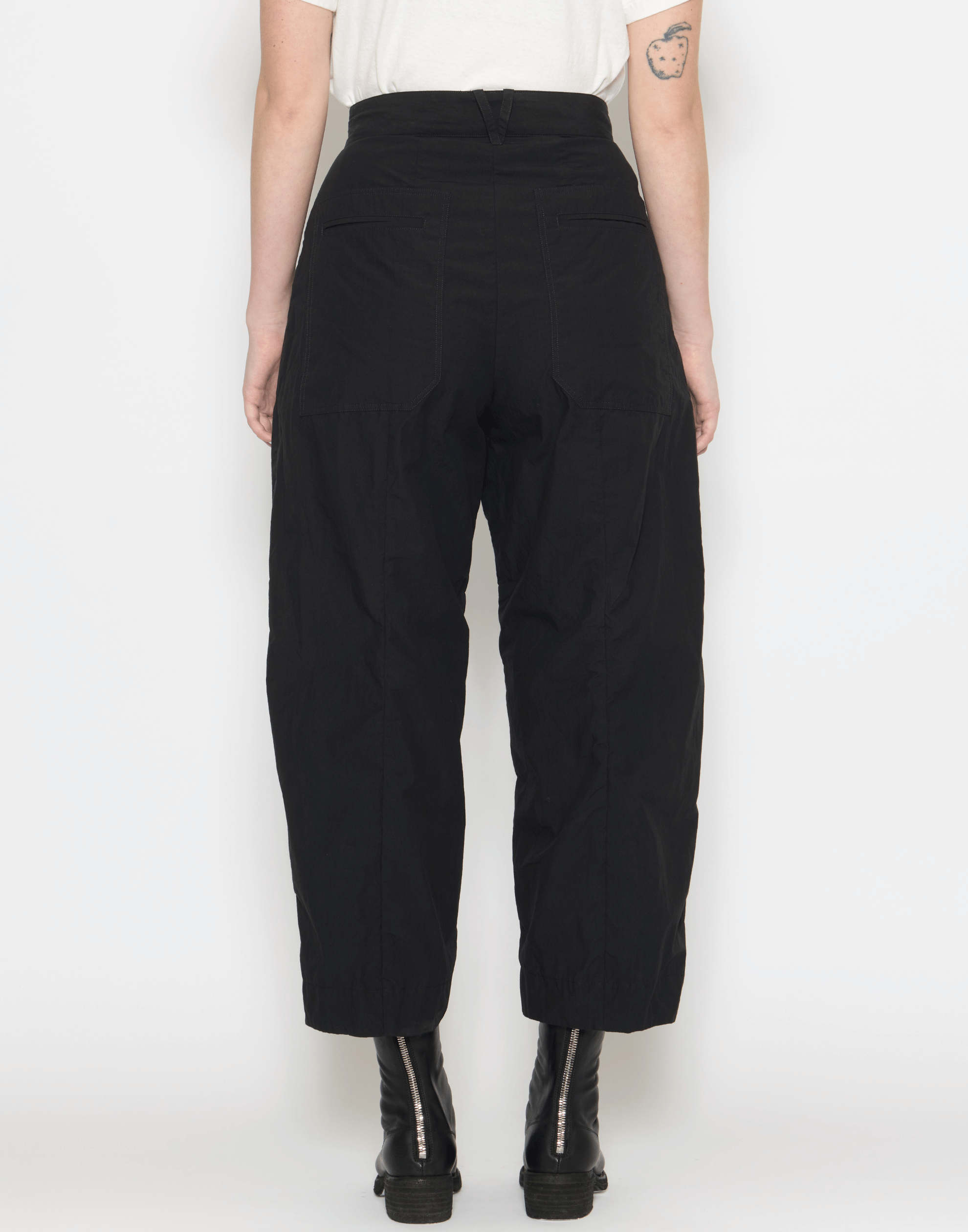Black Cotton Sandra Pants