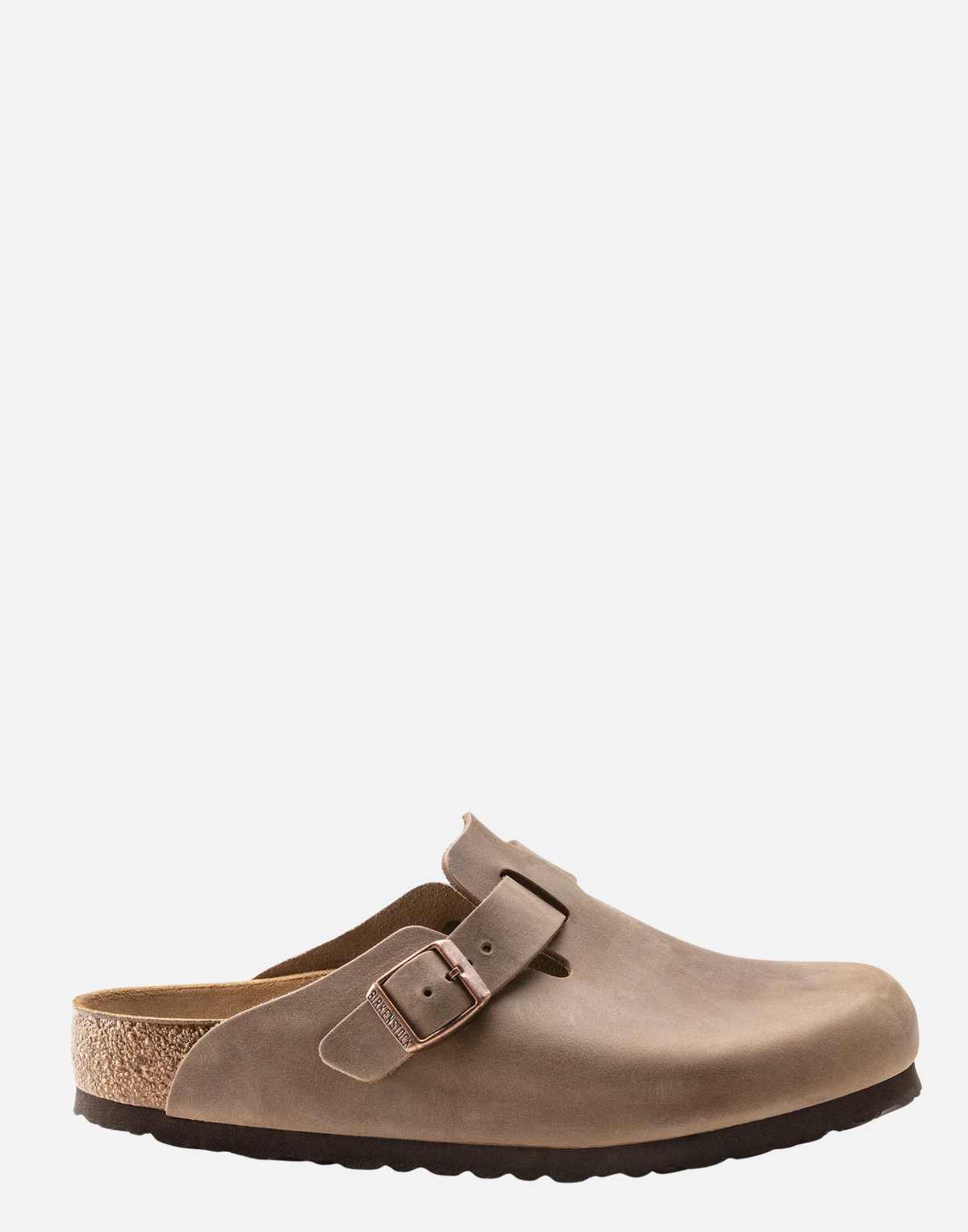 Regular Tobacco Oiled Leather Boston Slides