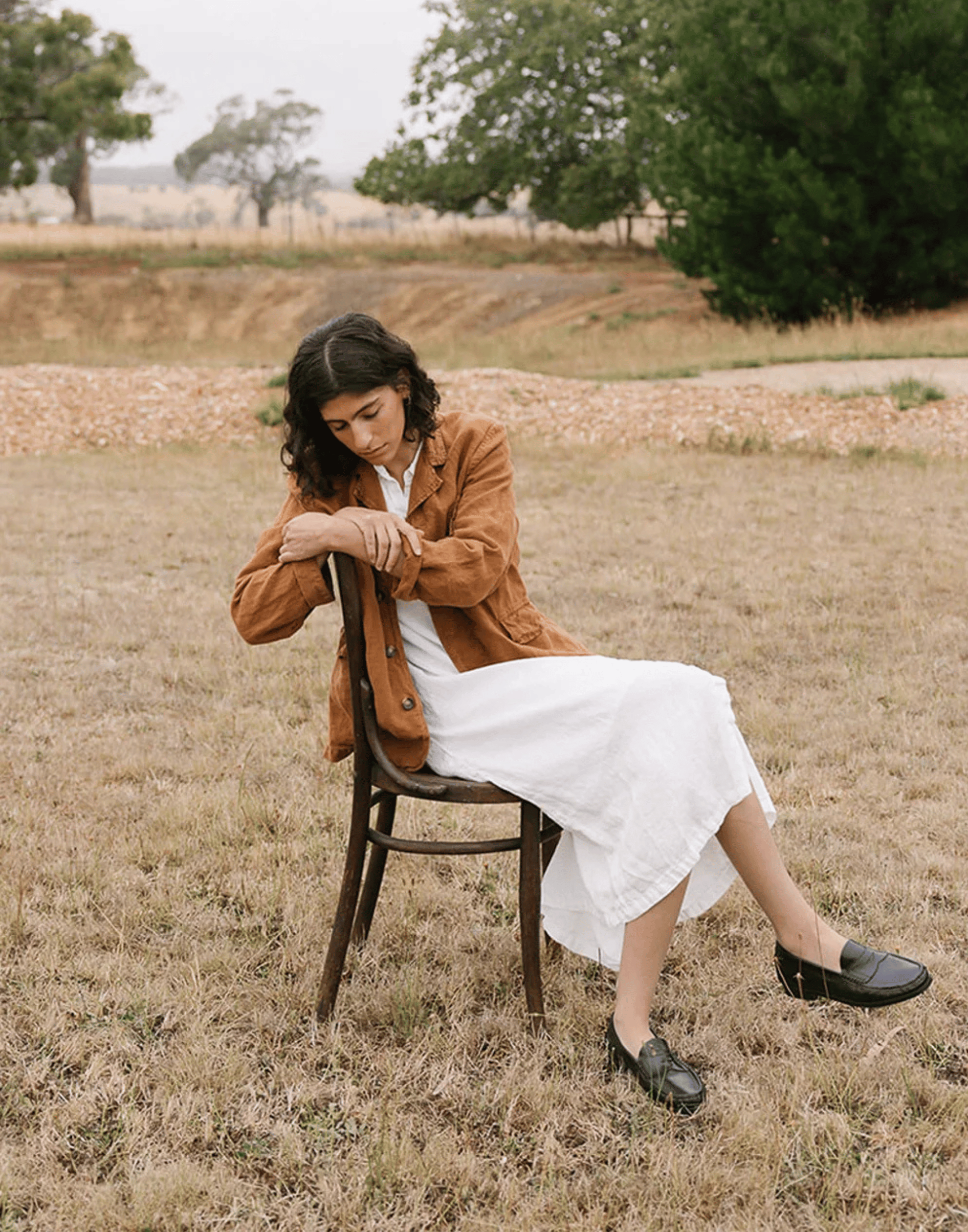 Brick Linen Dominique Blazer