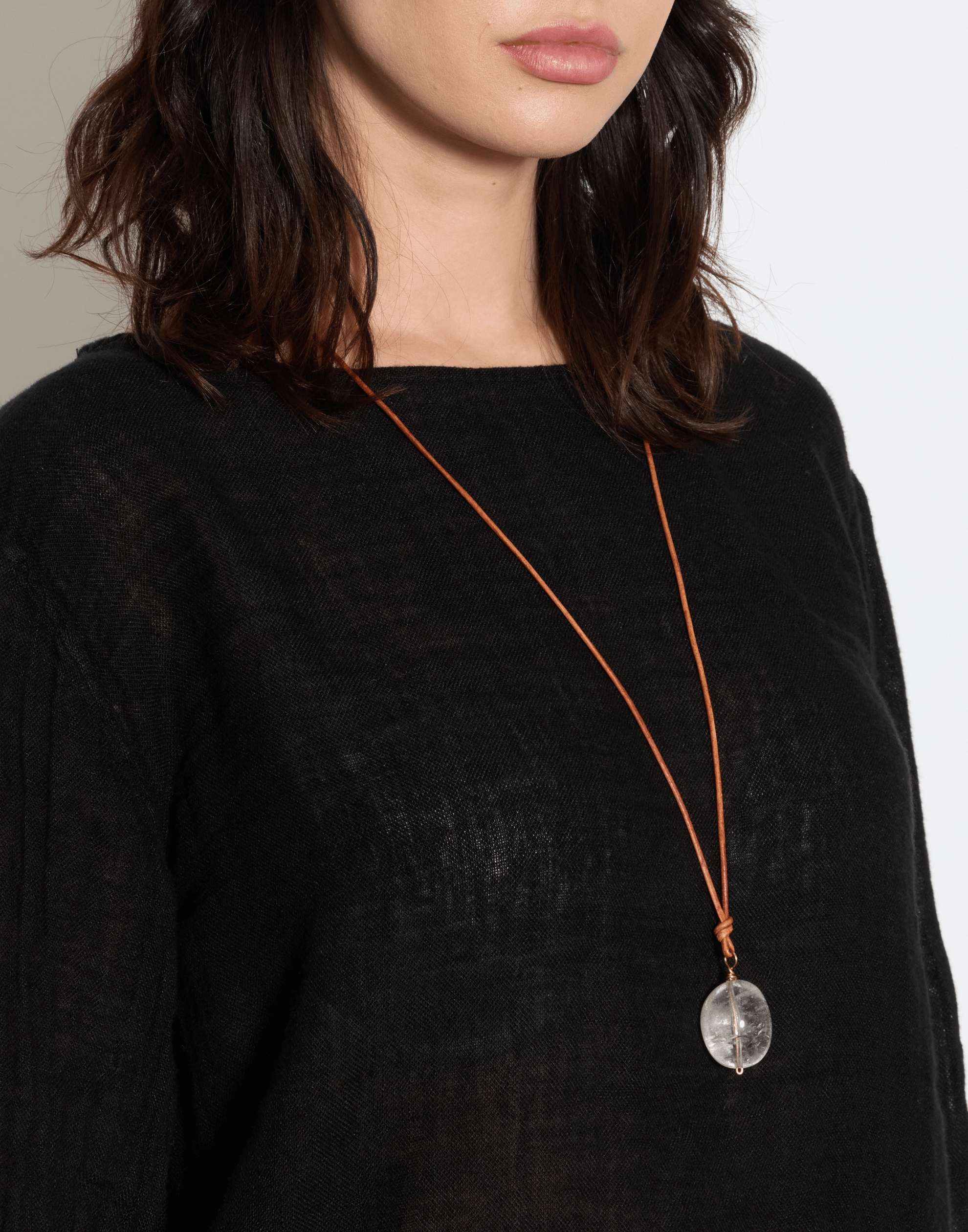 Clear Quartz Pendant Necklace