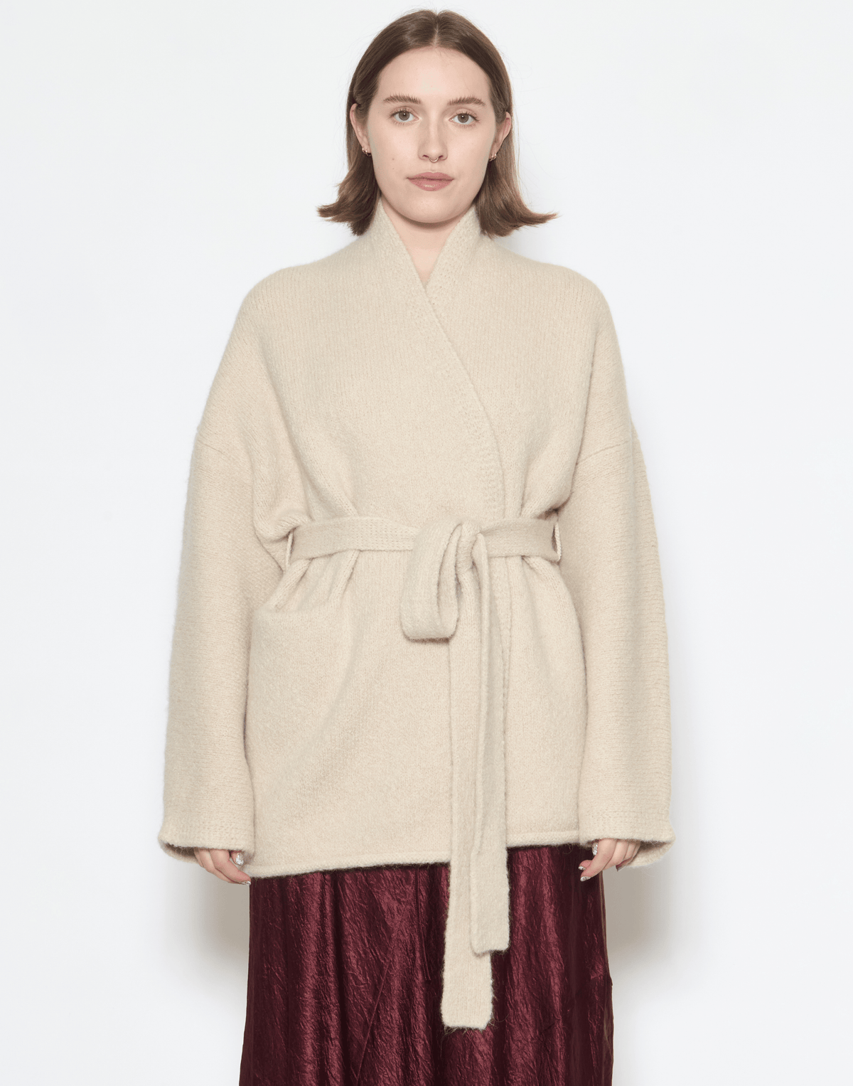 Antique Melange Alpaca Blend Coto Cardigan