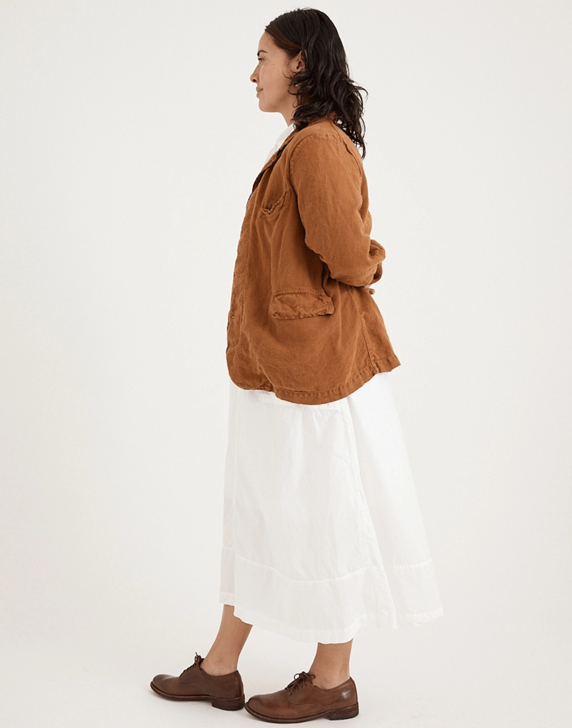 Brick Linen Dominique Blazer