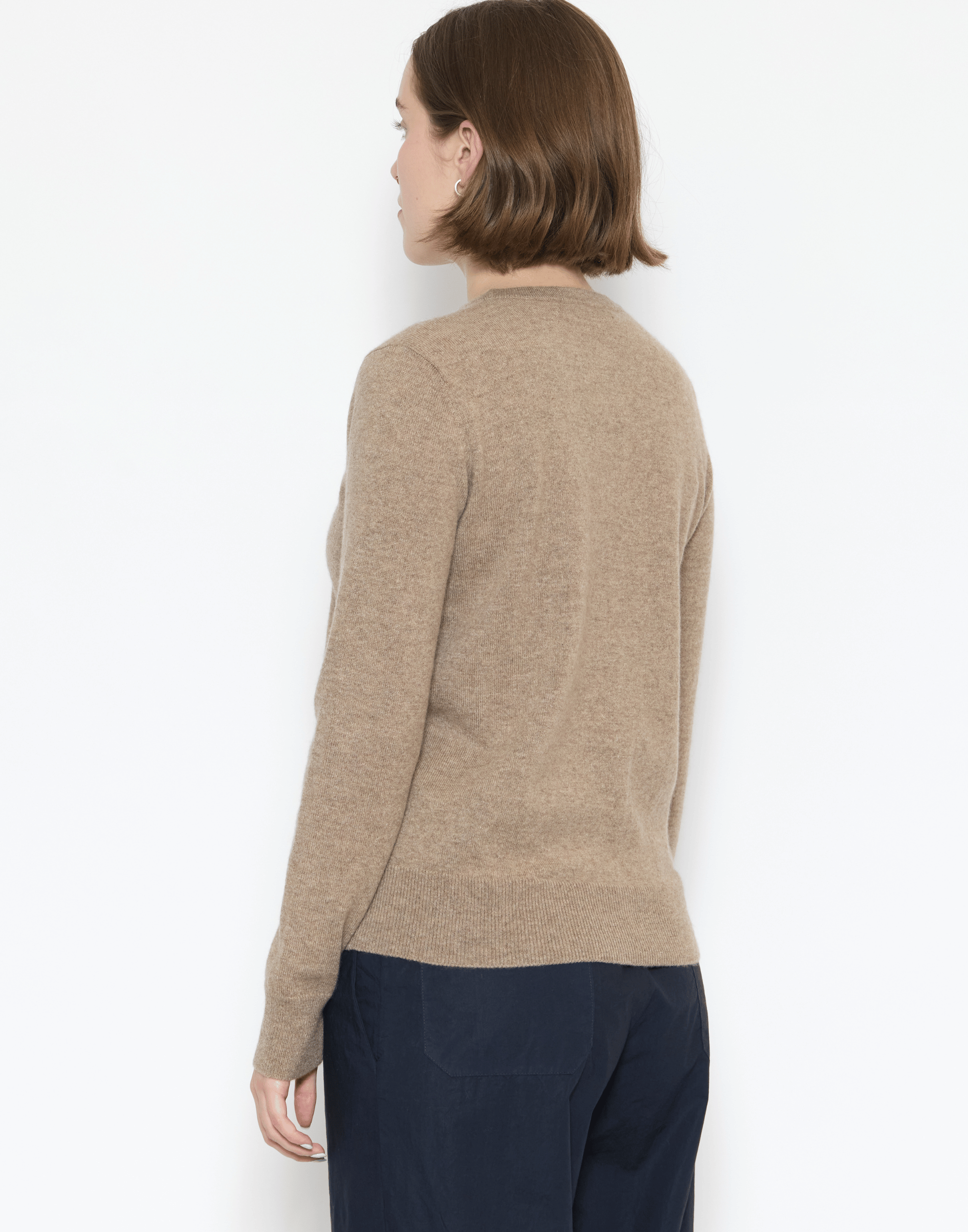 Shiitake Raw Cashmere Essential Pullover