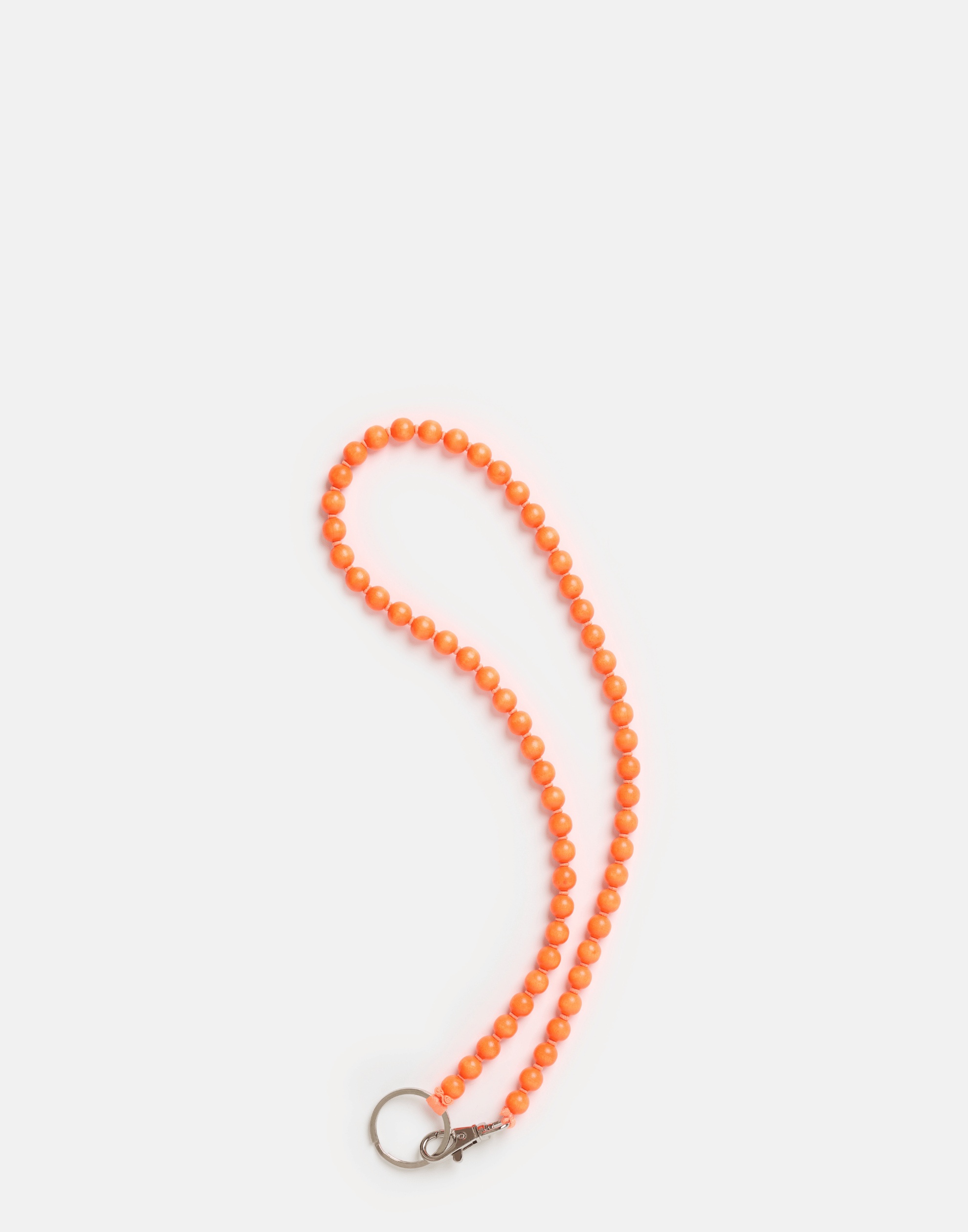Neon Orange Perlen Long Key Chain