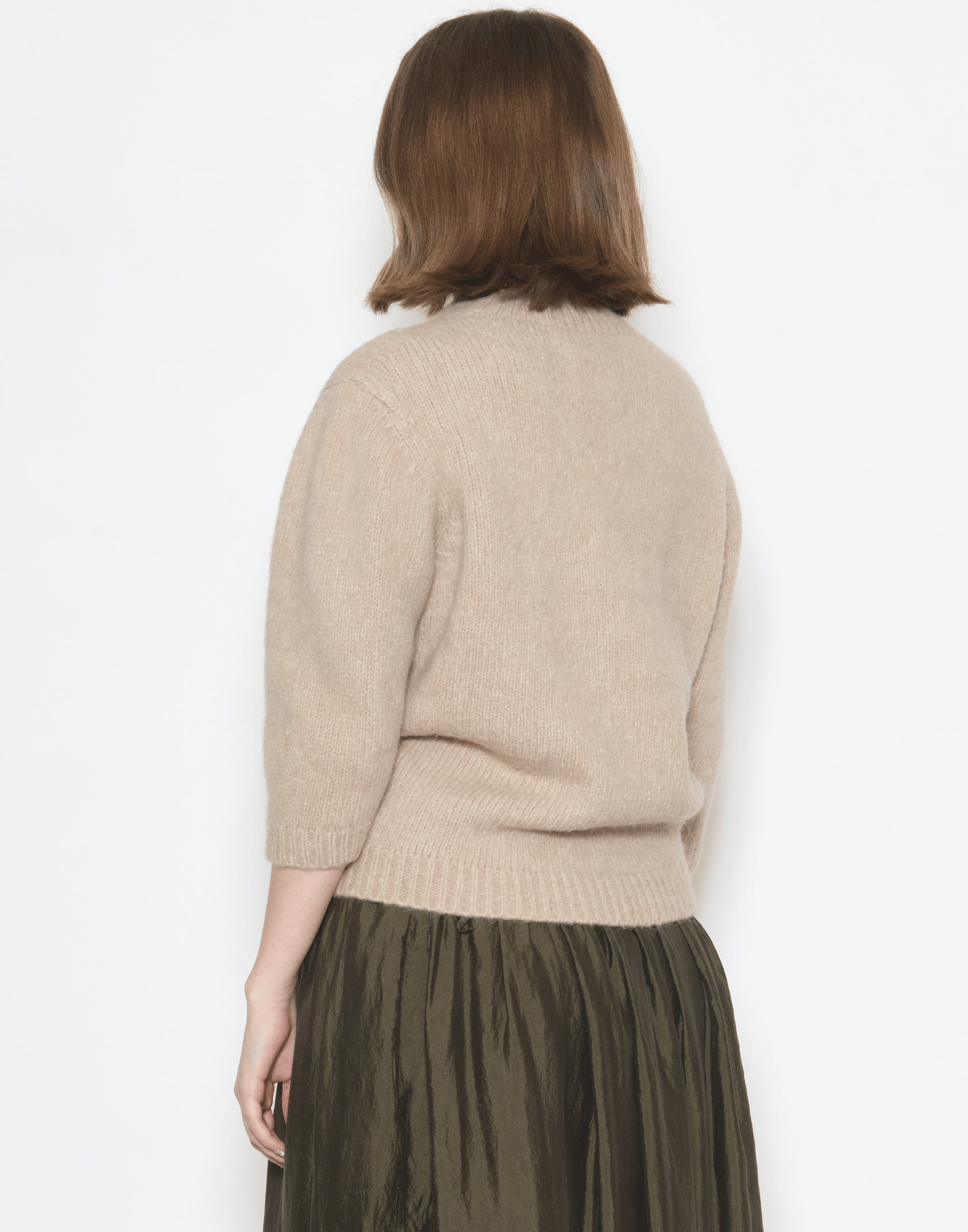 Antique Melange Wool Blend Loft Baby Pullover