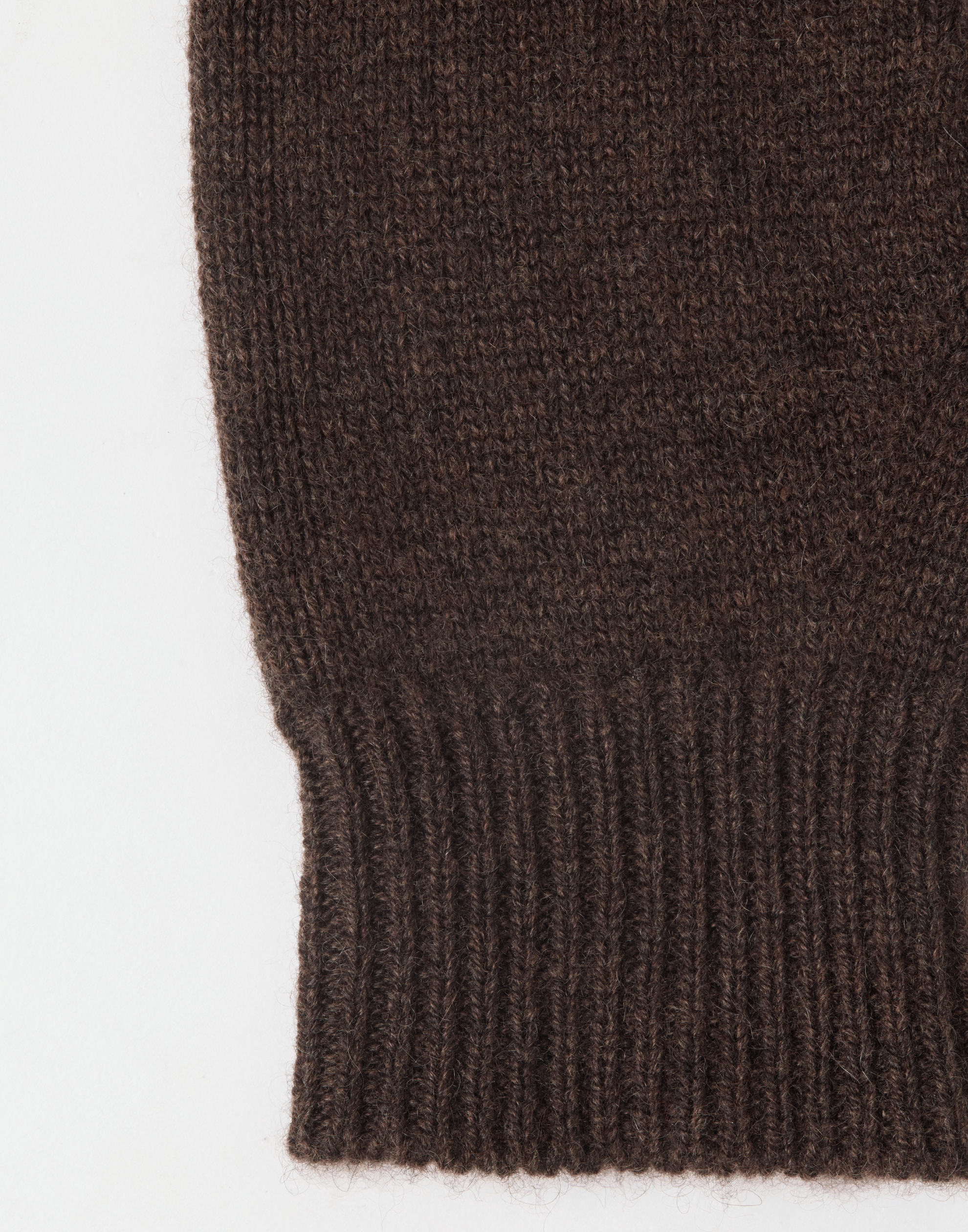 Chocolate Cashmere Fingerless Mittens