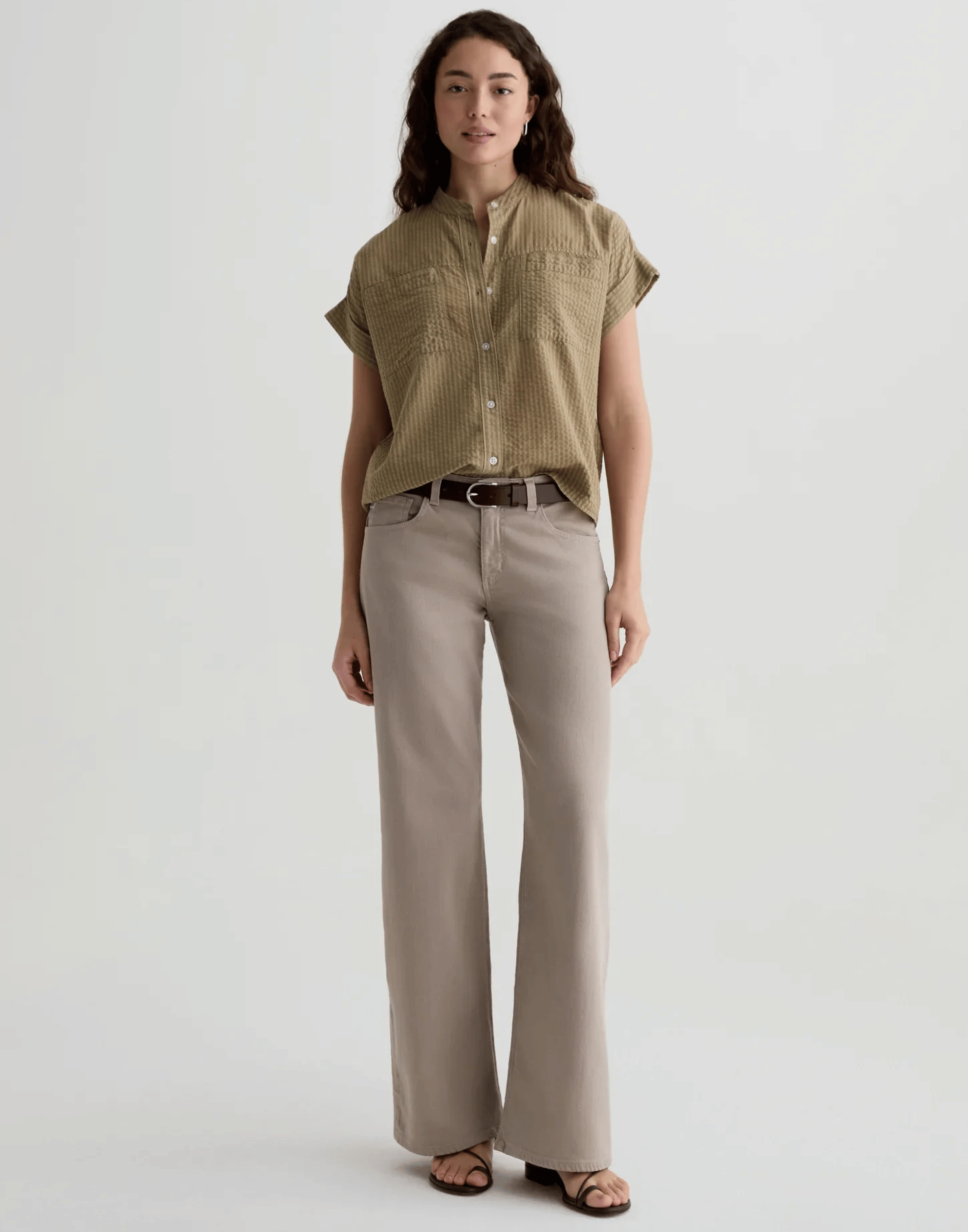 Taupe Low-Rise Adria Jeans