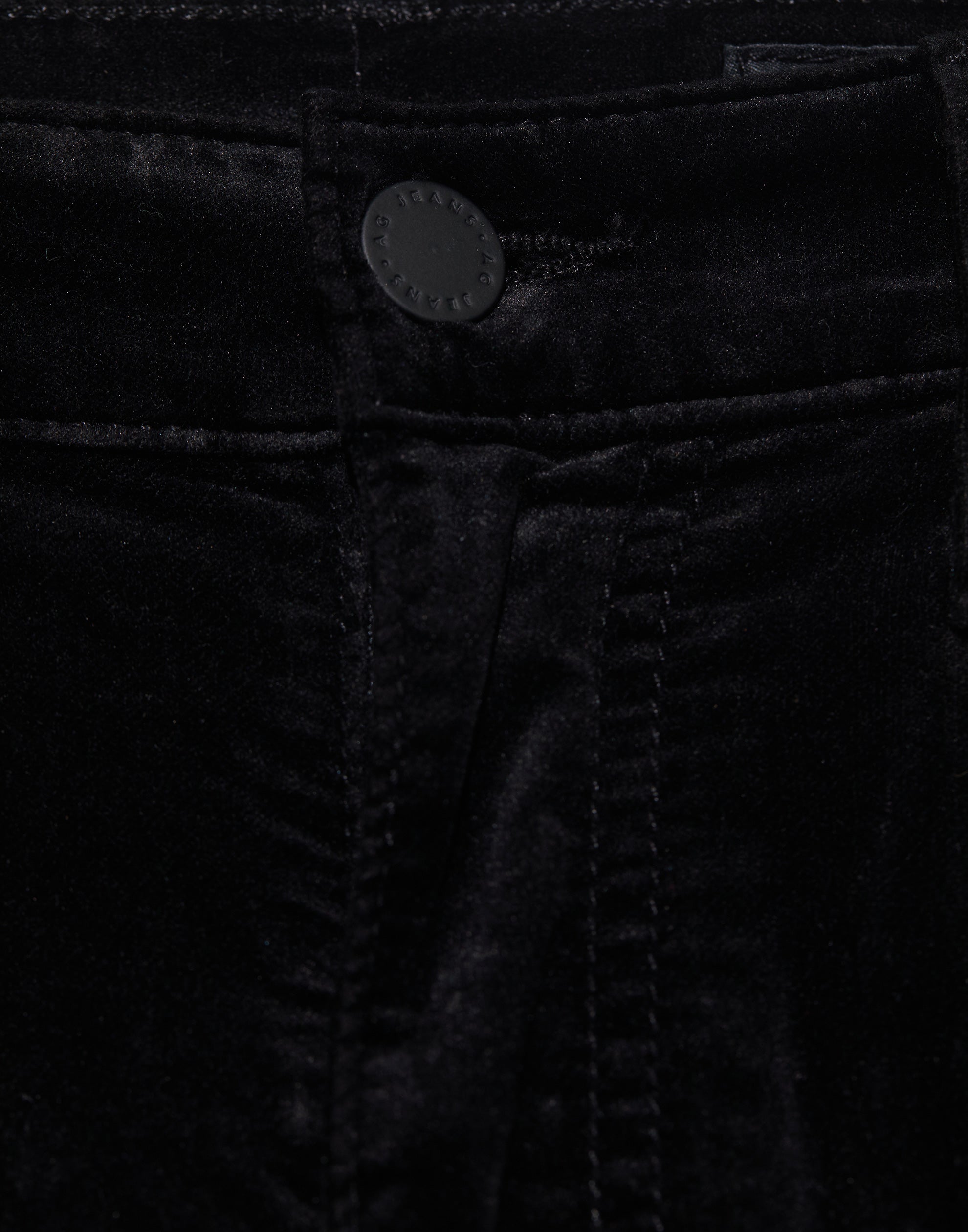 Super Black Velvet High-Rise Mari Jeans